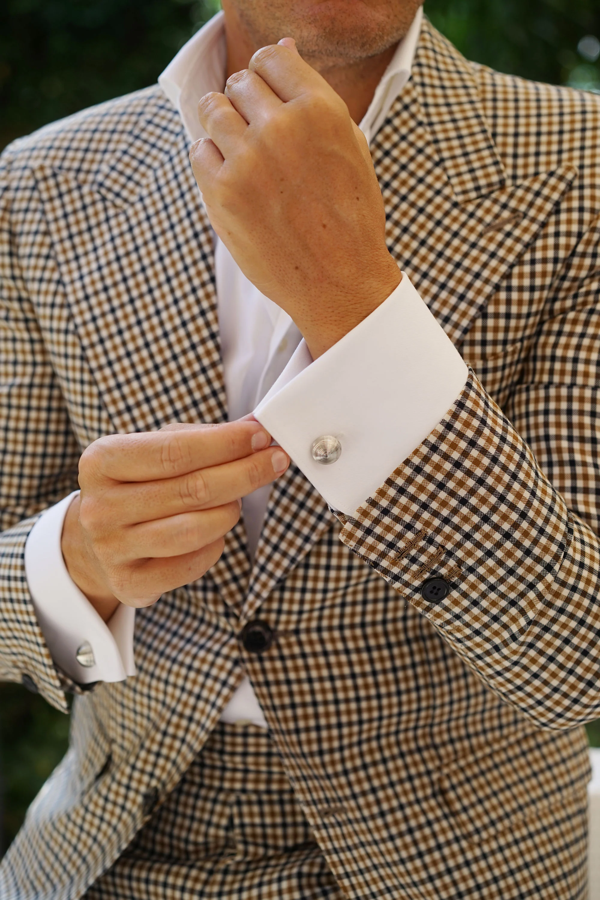 Silver Etched Cufflinks - Image 7