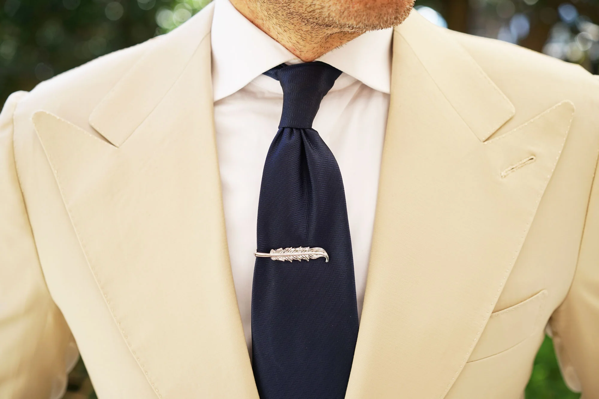 Silver Feather Quill Tie Bar - Image 8