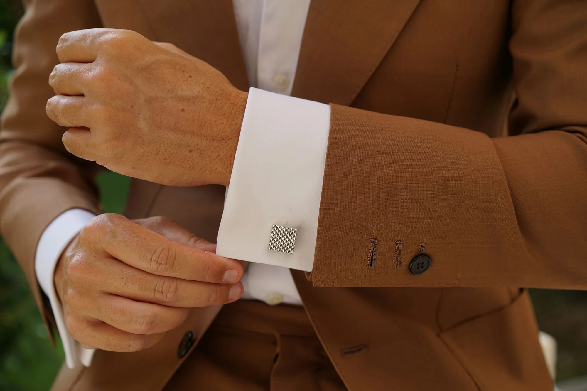 Silver Matrix Cufflinks - Image 10