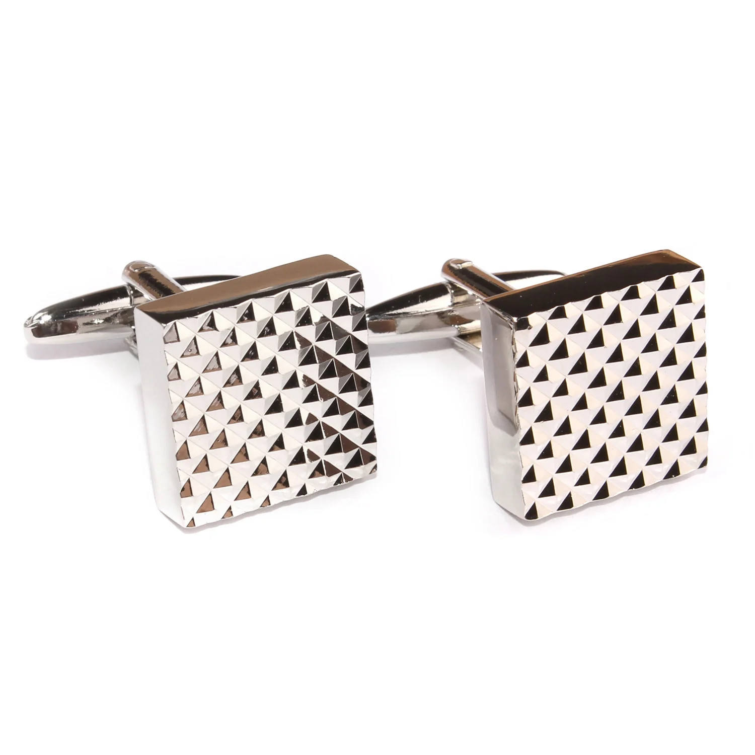 Silver Matrix Cufflinks - Image 2