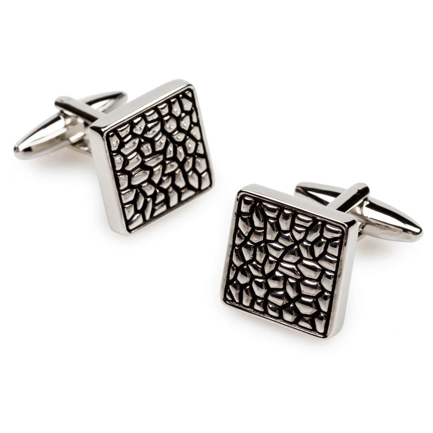 Silver Pebble Cufflinks