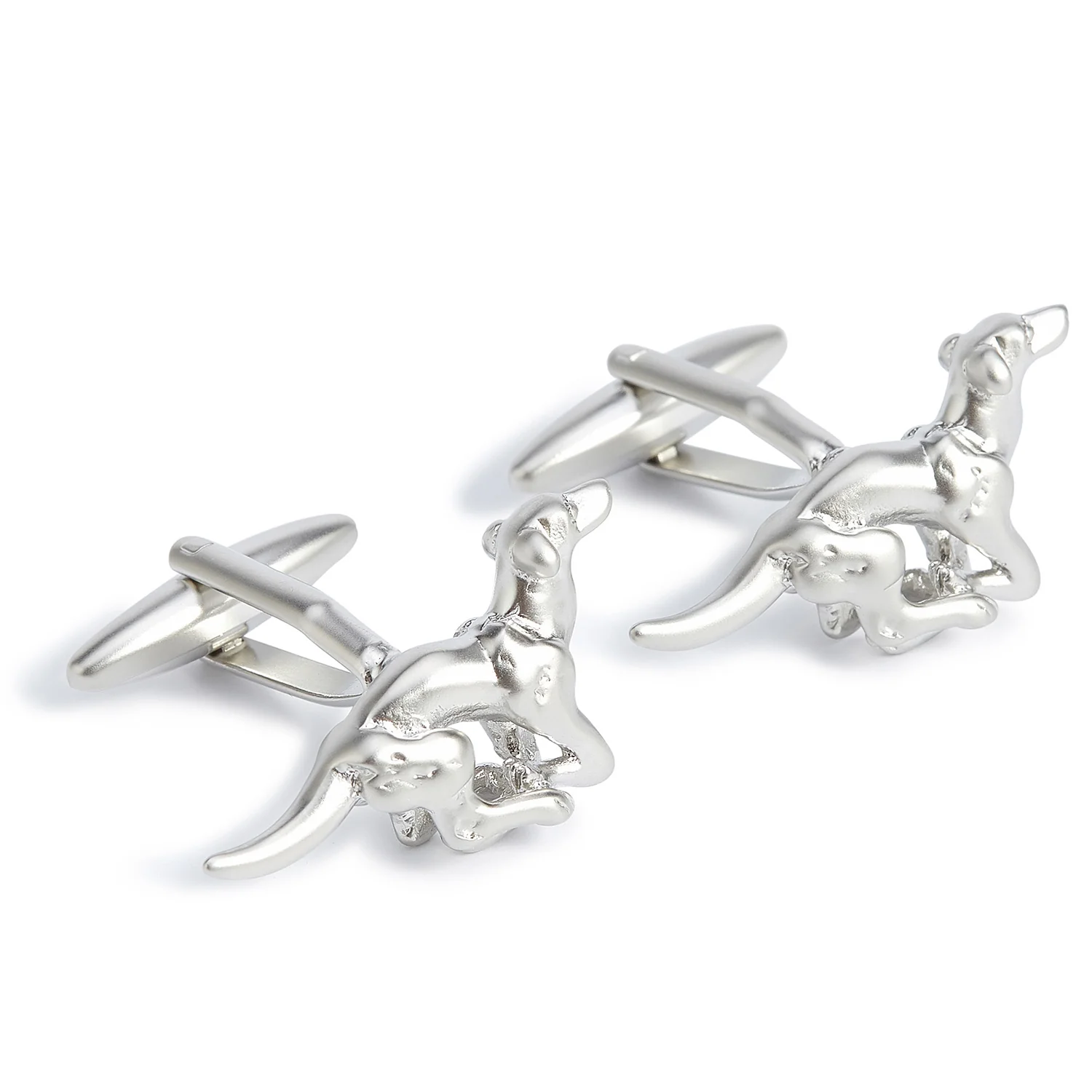 Silver Racing Hound Cufflinks - Image 2
