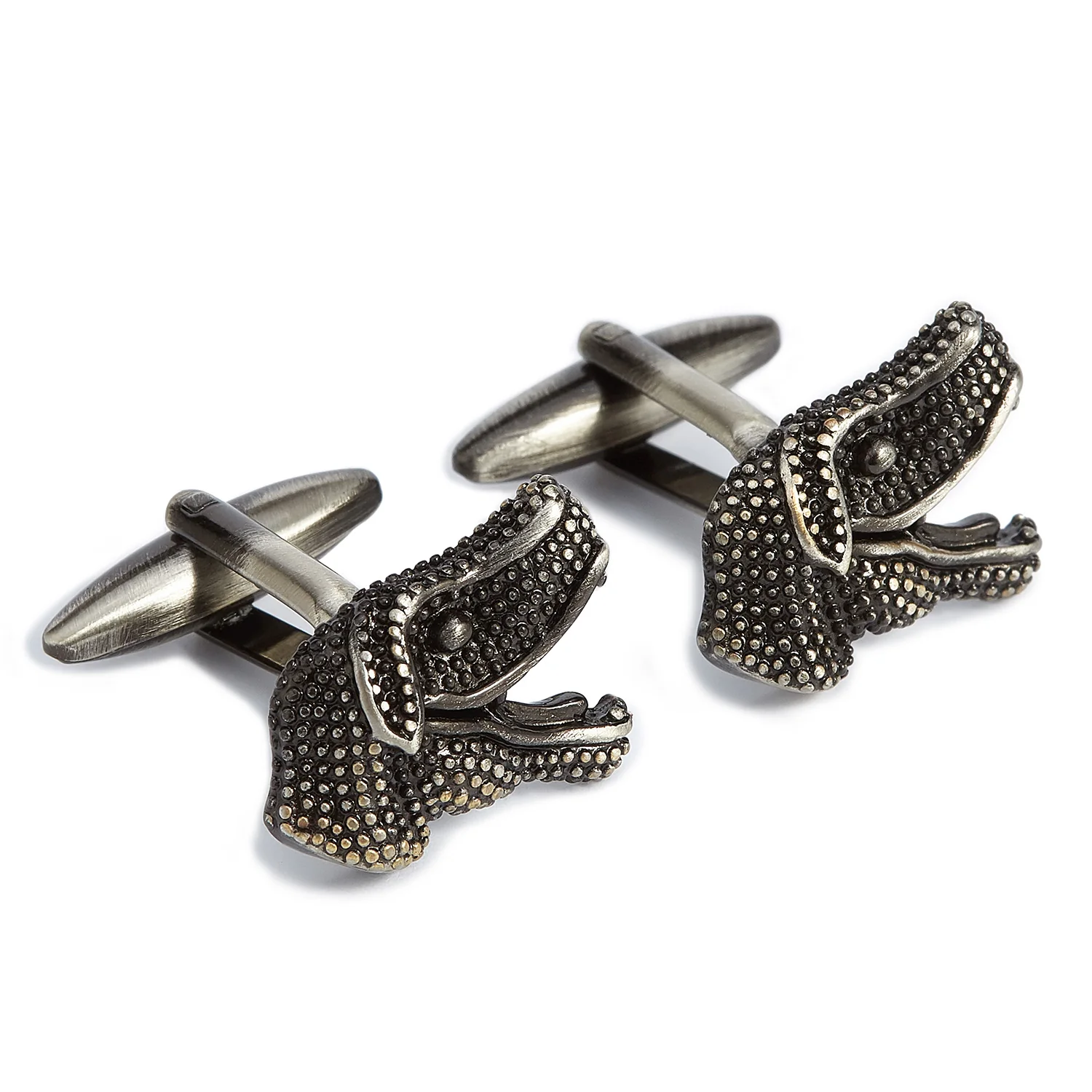 Silver Raptor Dinosaur Cufflinks - Image 2