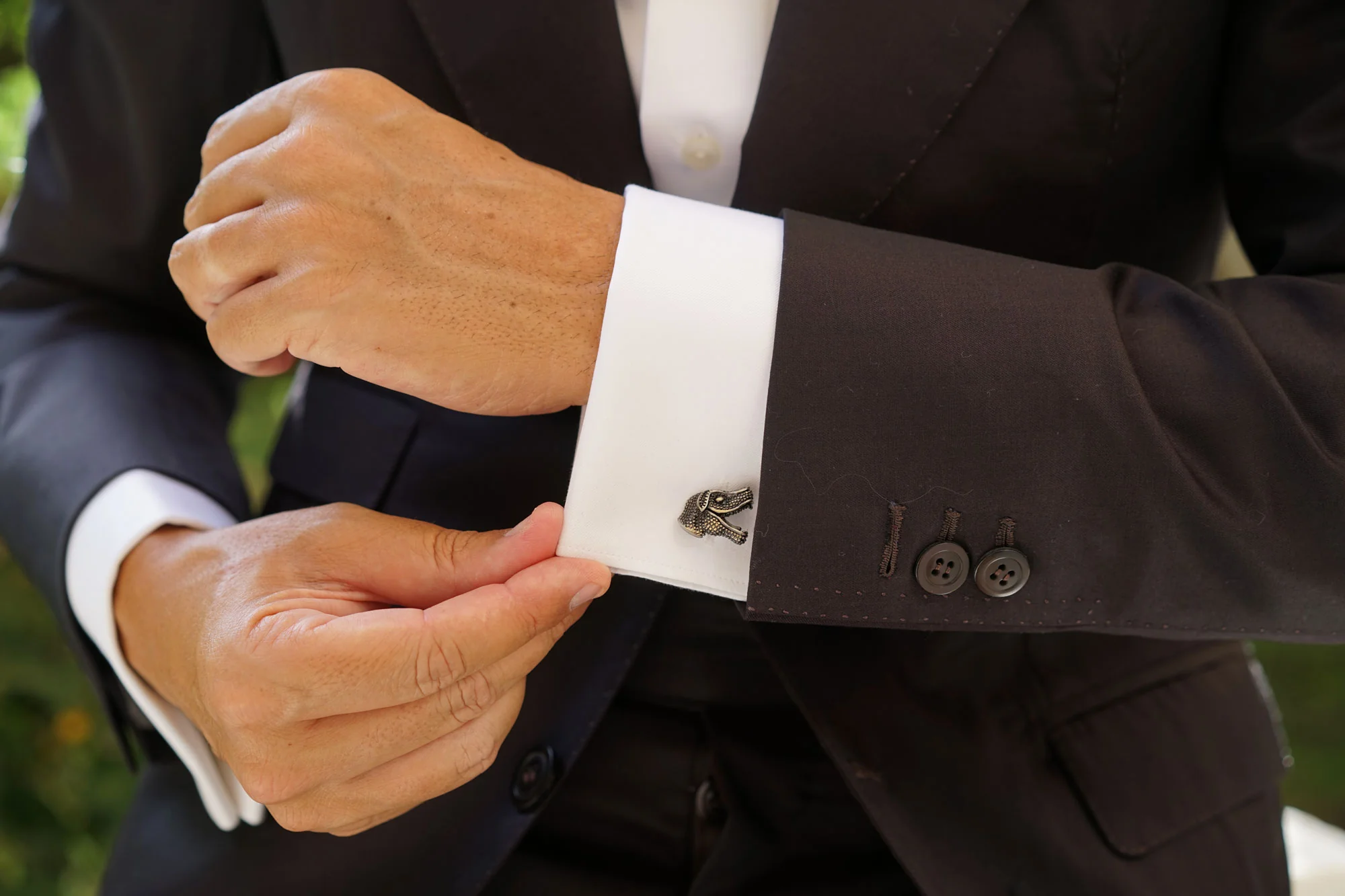 Silver Raptor Dinosaur Cufflinks - Image 8
