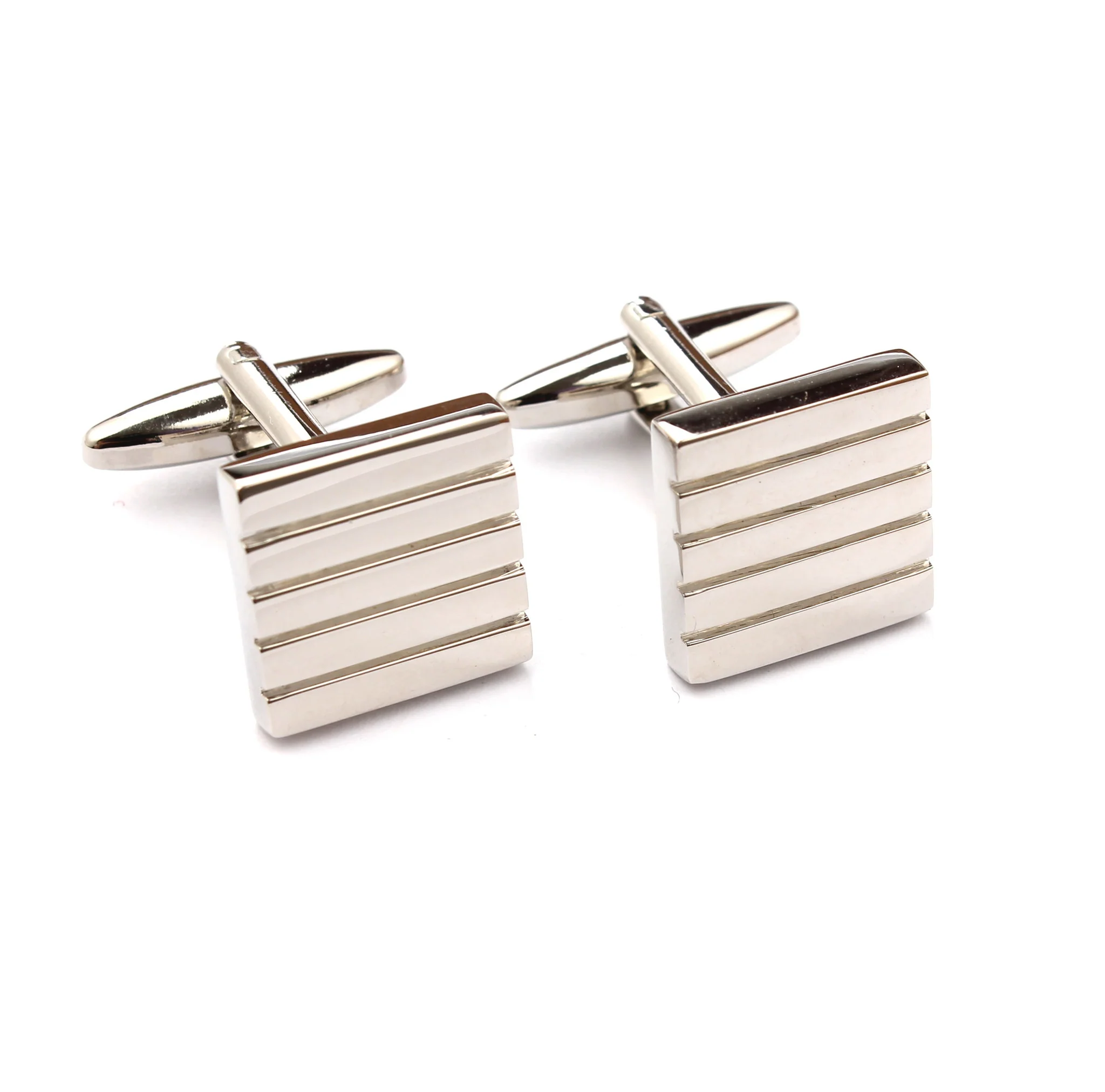 Silver Square Cufflinks - Image 2