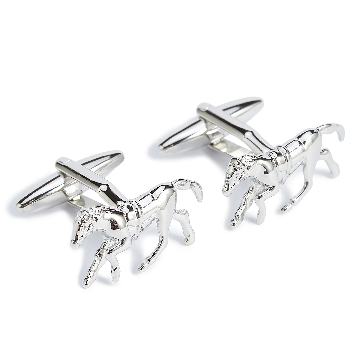 Silver Stallion Horse Cufflinks - Image 2