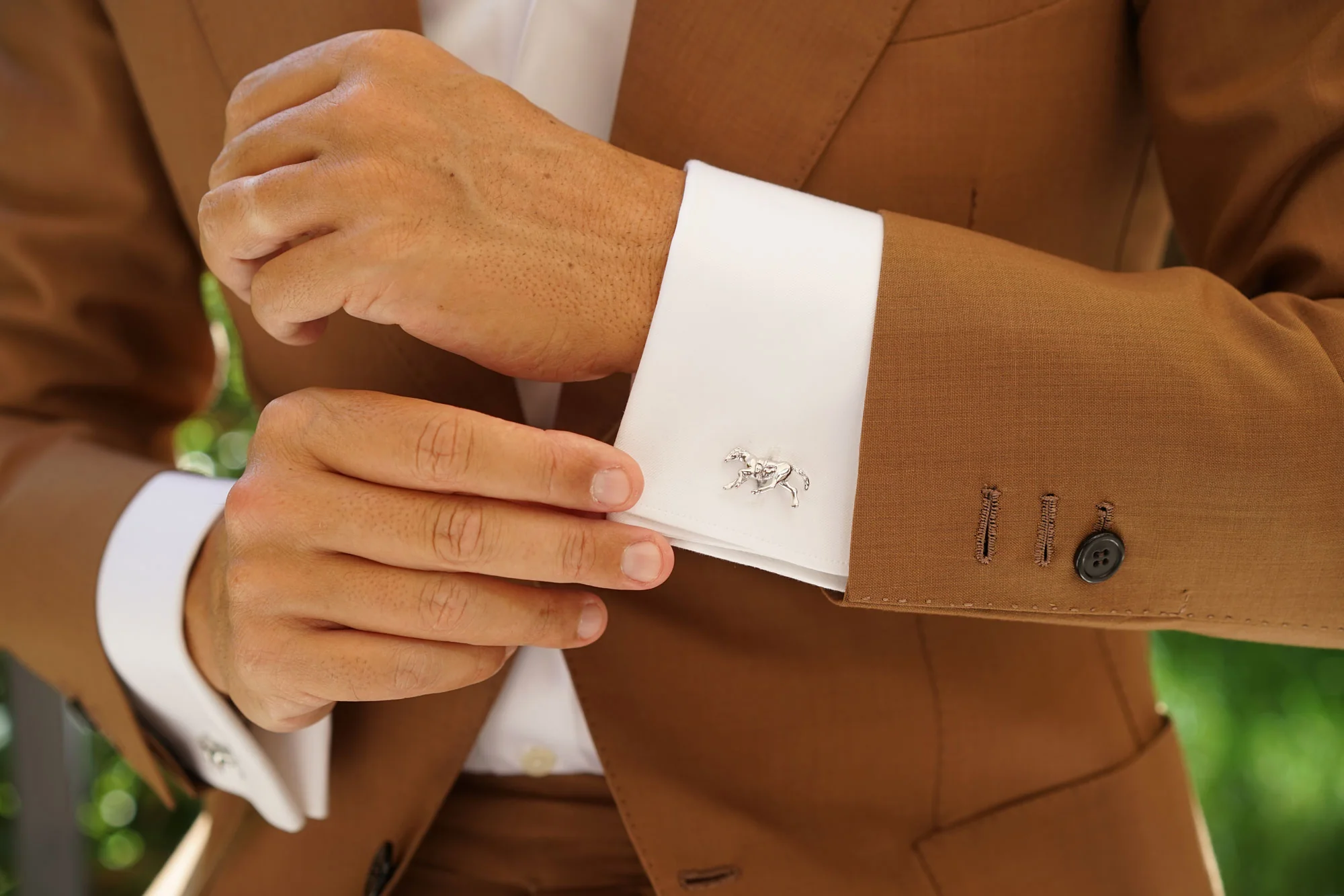 Silver Stallion Horse Cufflinks - Image 8