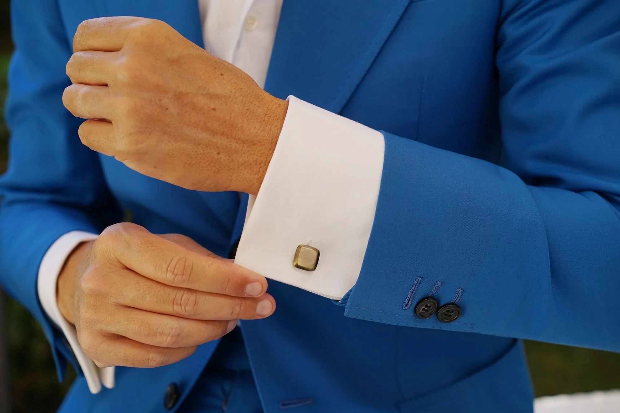 Simmons Antique Brass Cufflinks - Image 7