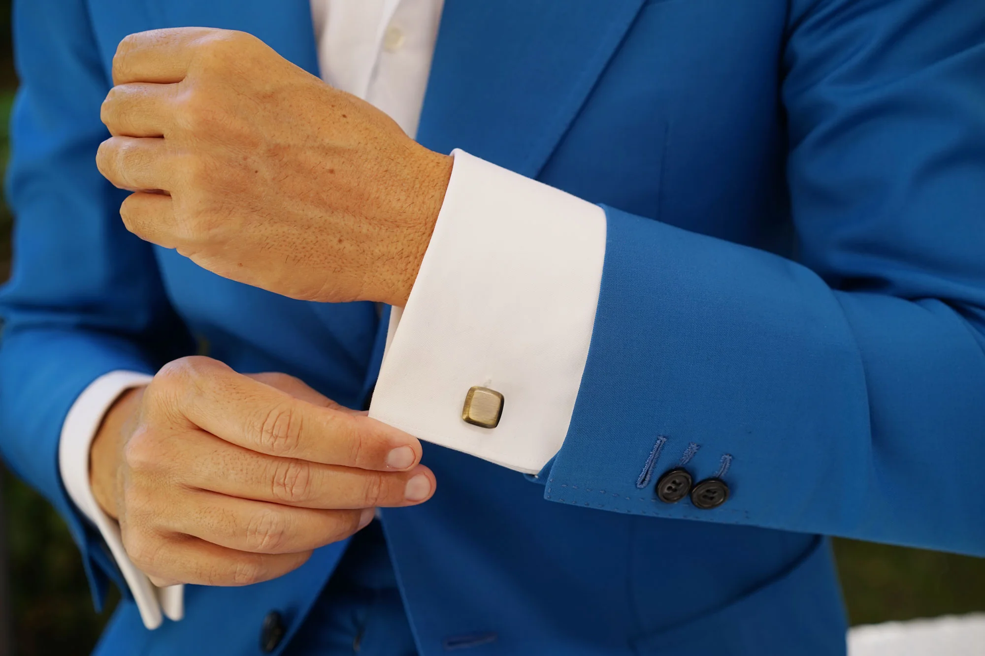 Simmons Antique Brass Cufflinks - Image 8
