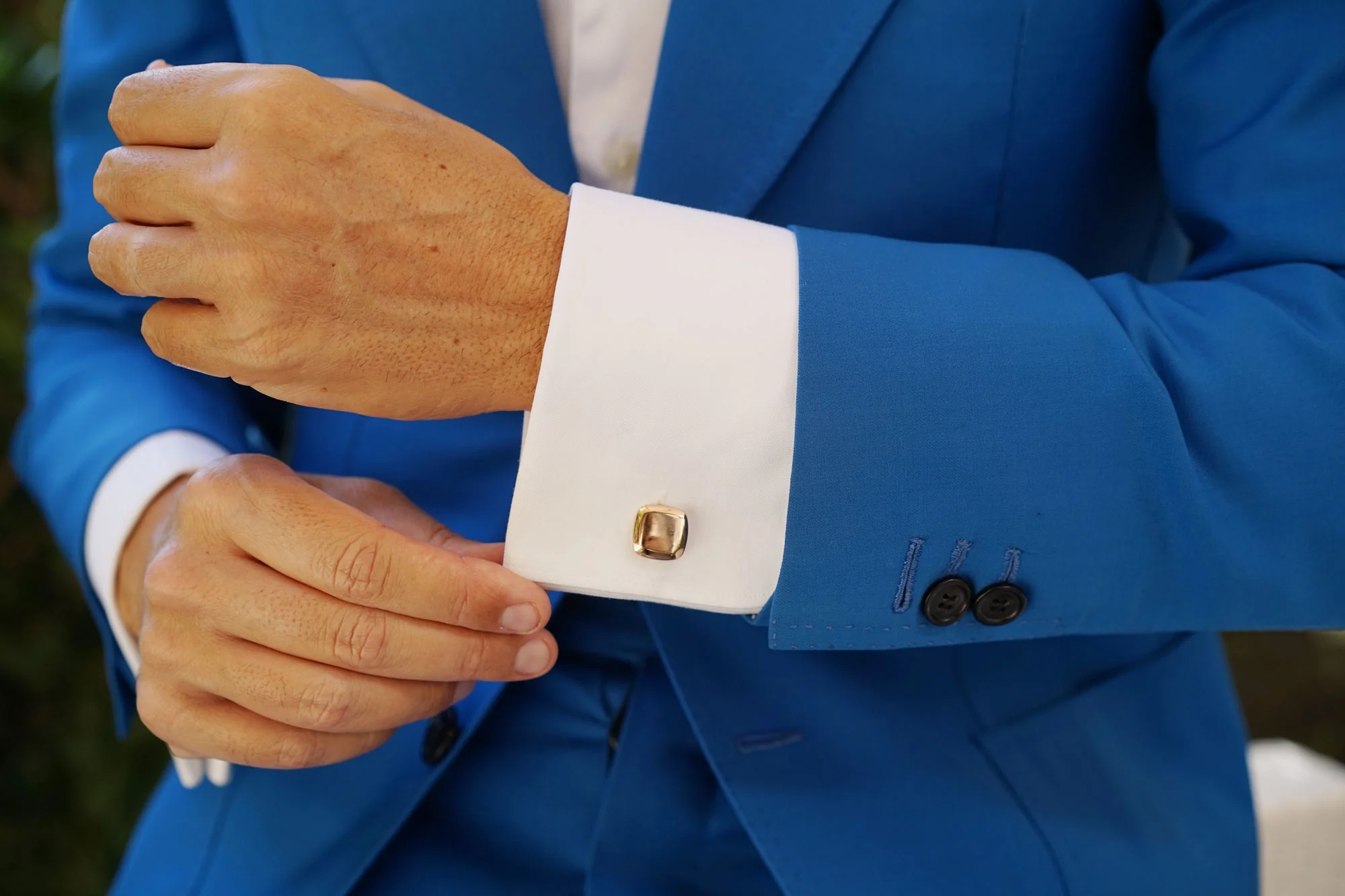 Simmons Rose Gold Cufflinks - Image 9