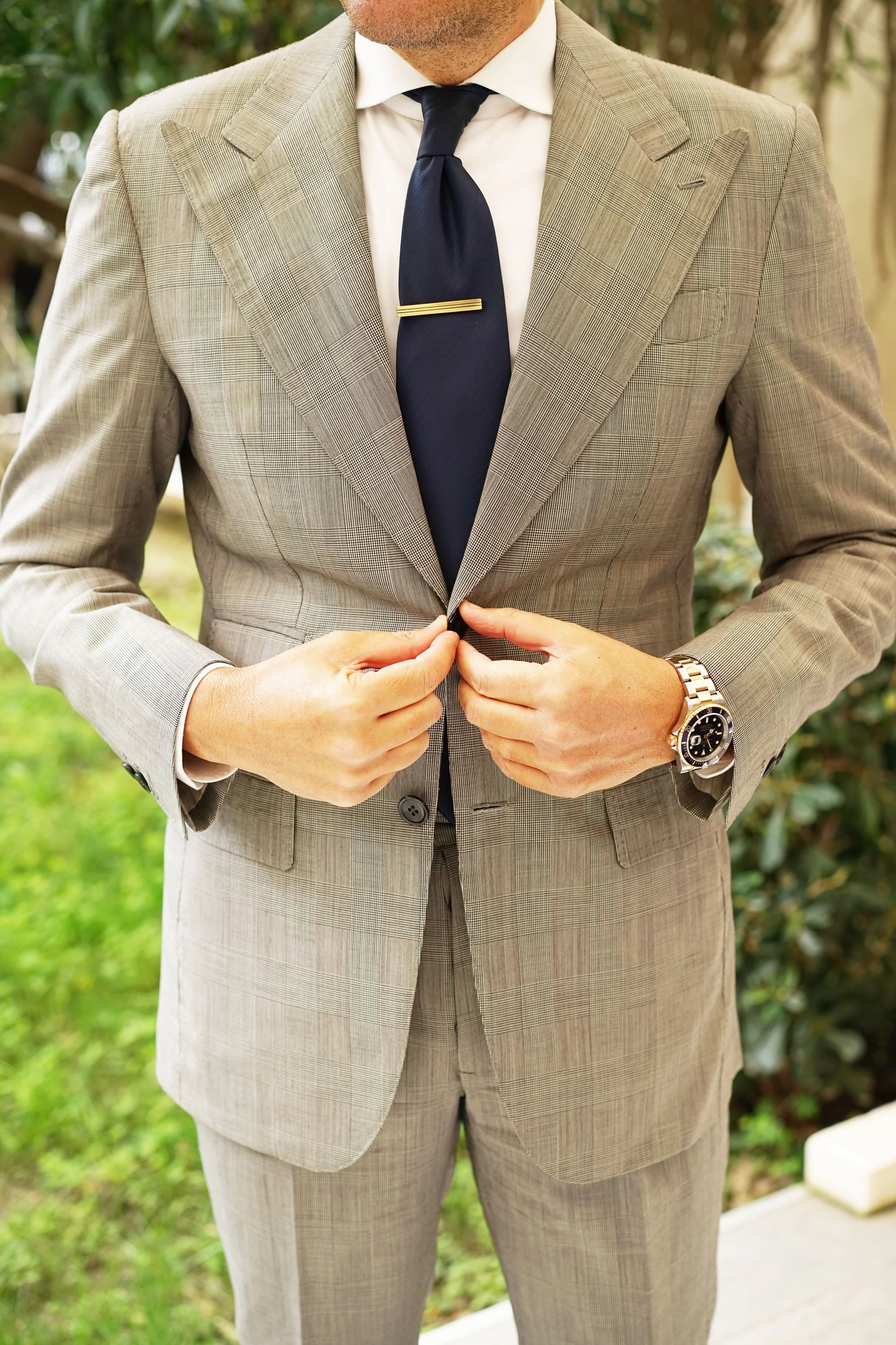 Sinatra Antique Brass Tie Bar - Image 5