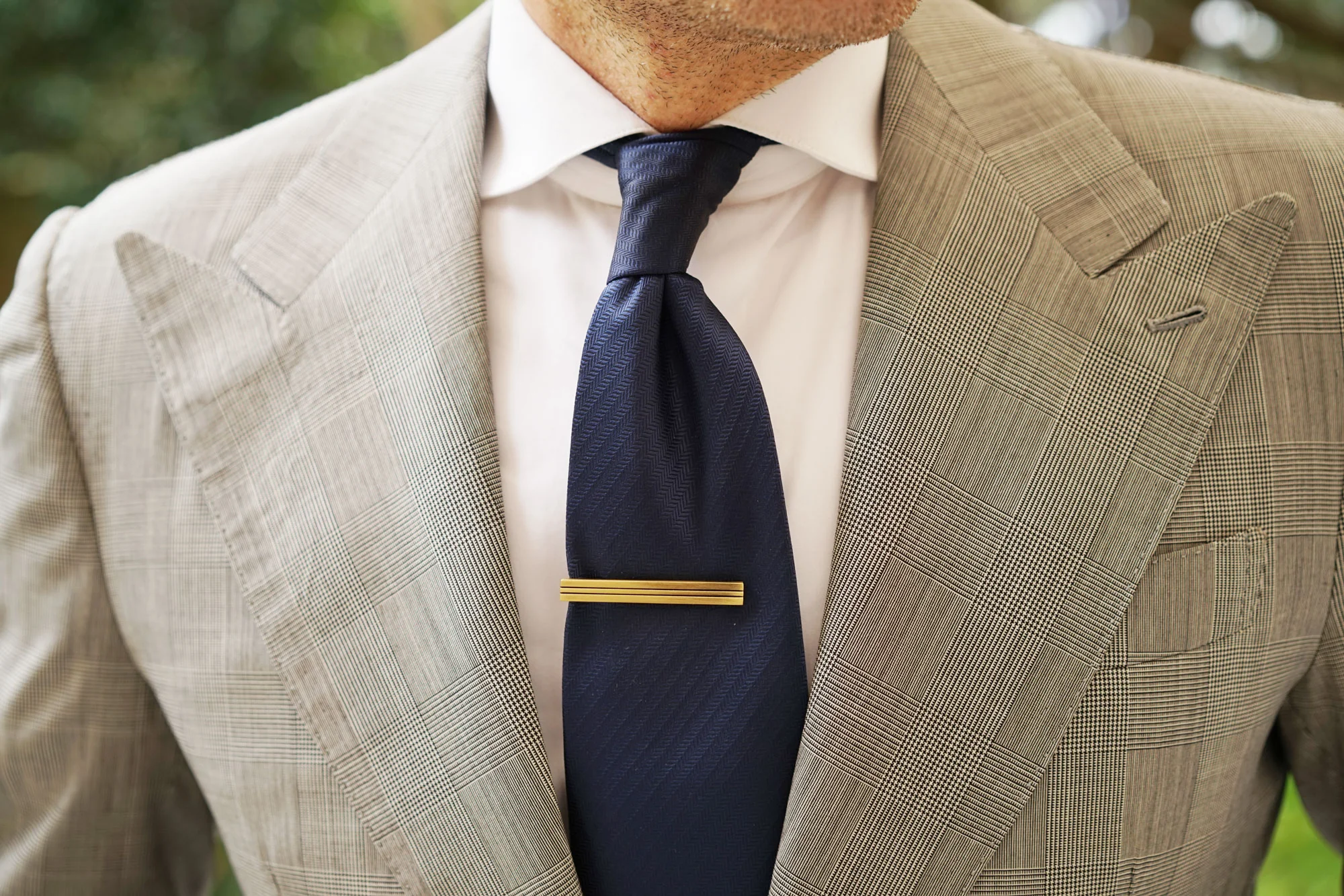 Sinatra Antique Brass Tie Bar - Image 8