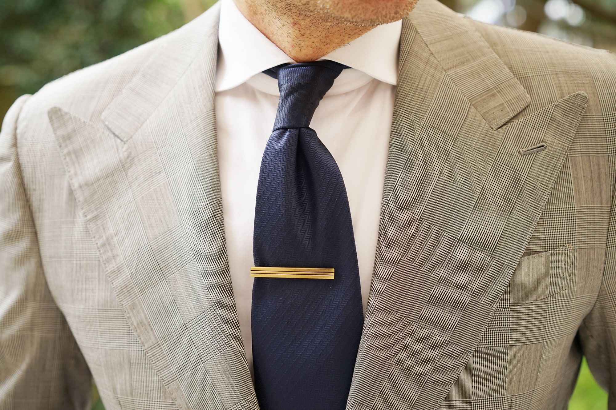Sinatra Antique Brass Tie Bar - Image 9