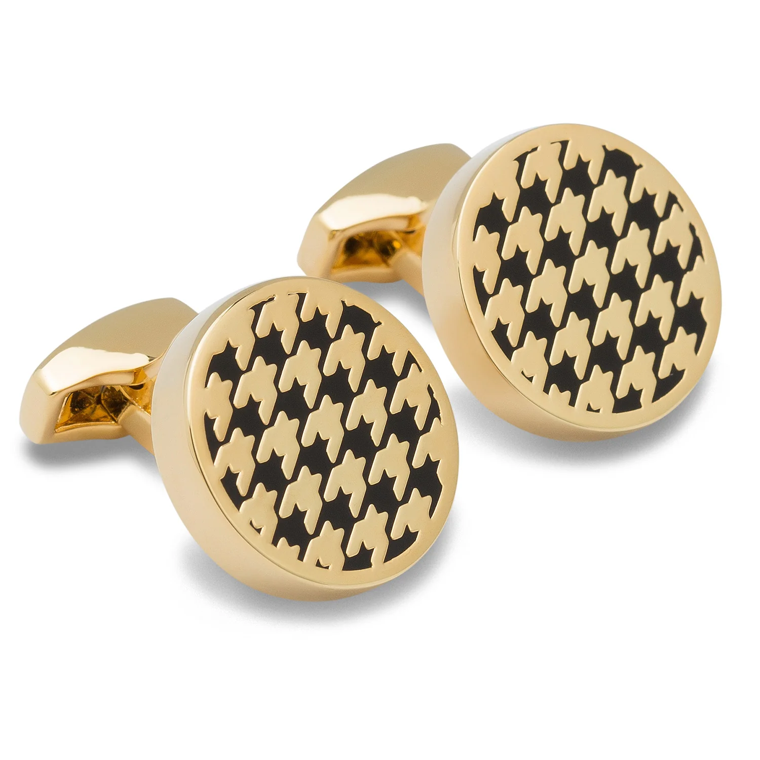 Sir Stewart Black and Gold Cufflinks - Image 2