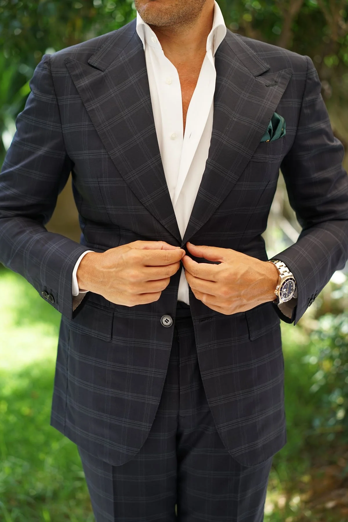 Skull & Crossbones Green Pocket Square - Image 8