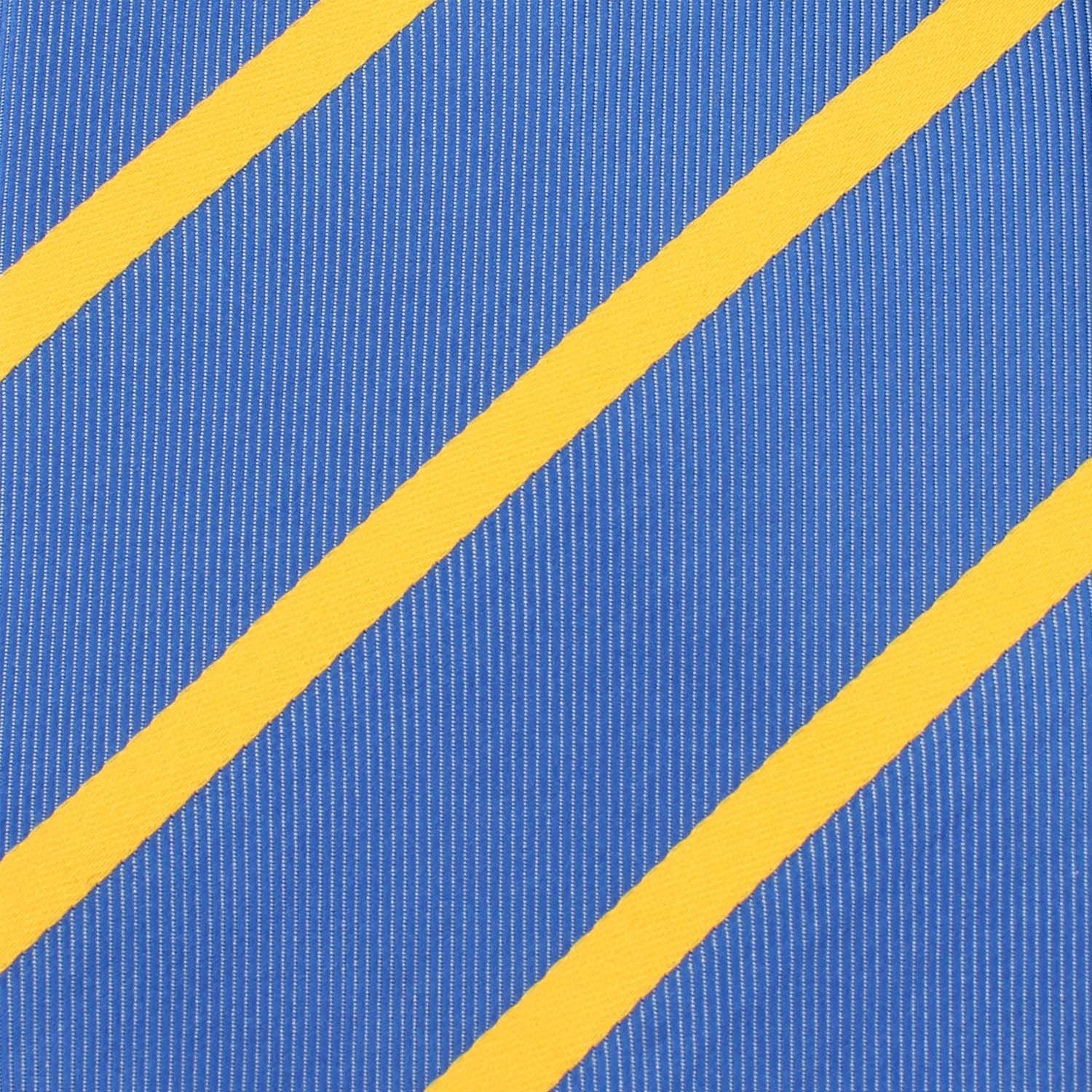 Sky Blue with Yellow Stripe Kids Diamond Bow Tie - Image 2