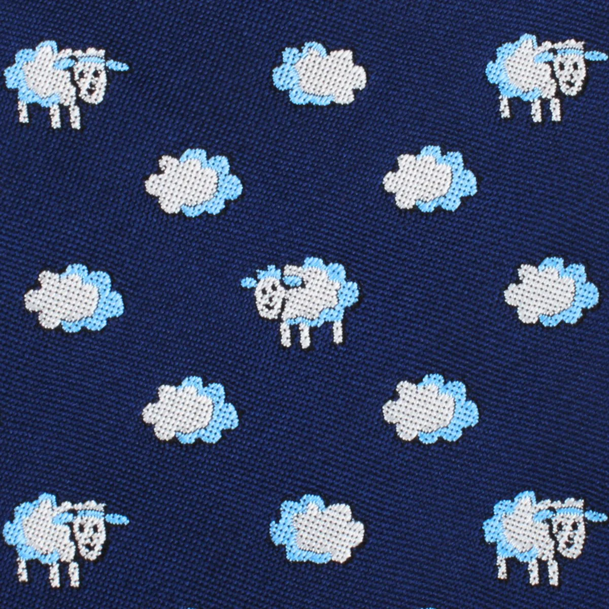 Sleepy Sheep Blue Necktie - Image 3
