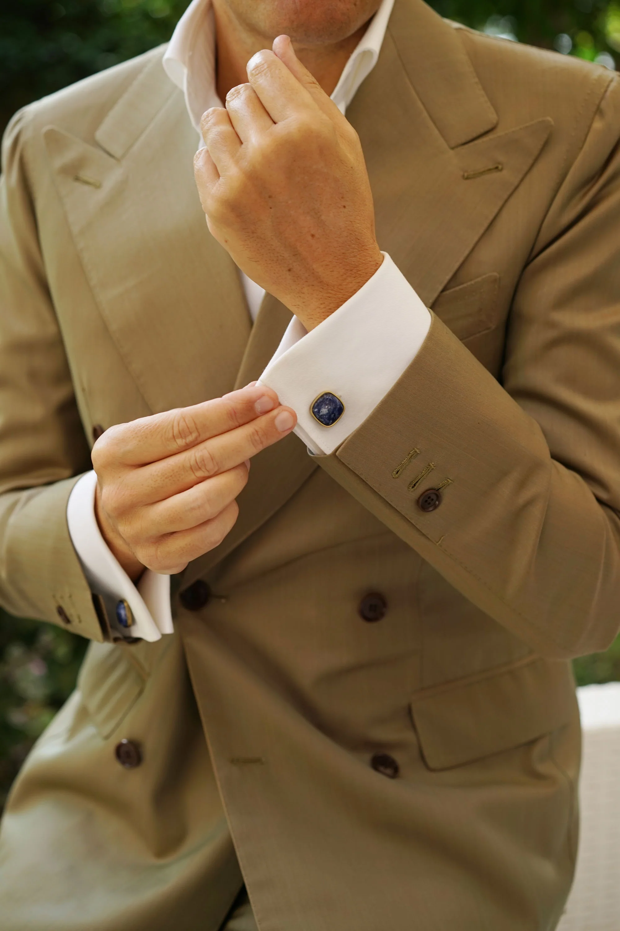 Sodalite Antique Gem Cufflinks - Image 6