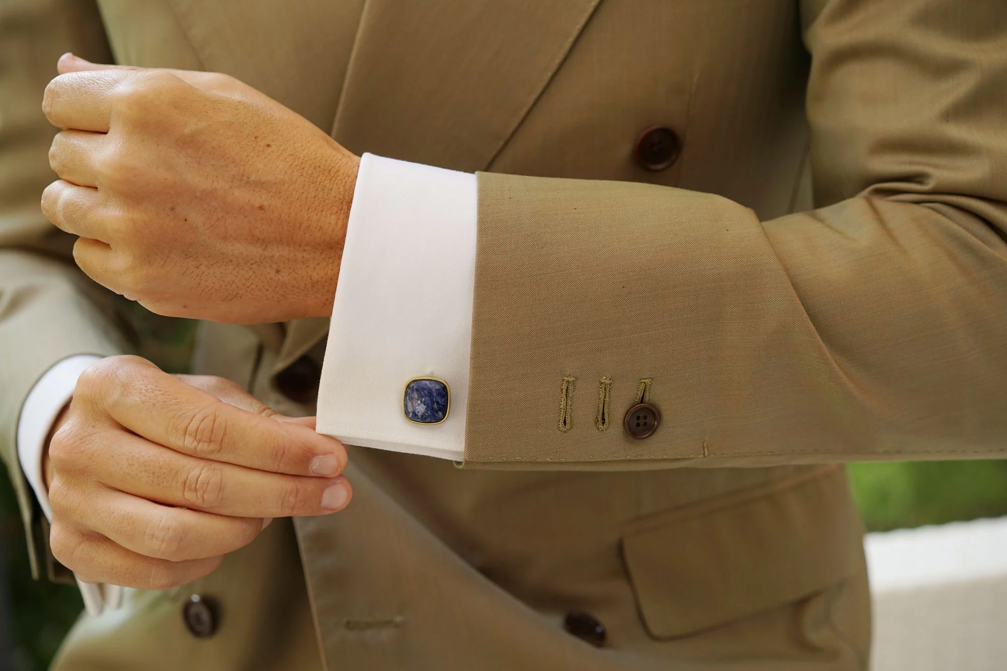 Sodalite Antique Gem Cufflinks - Image 8