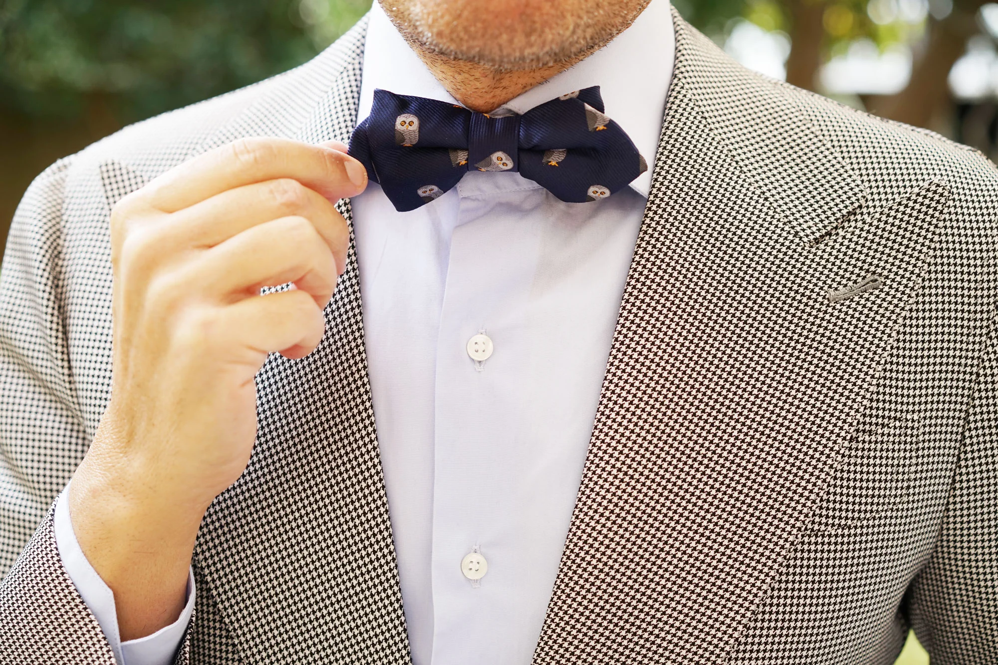 Southern Grey Owl Diamond Bow Tie - Image 8