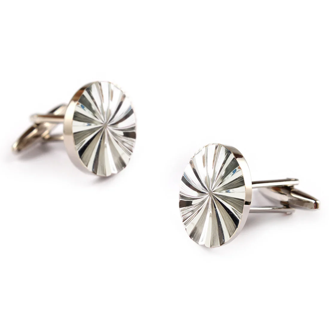 Spiral Circle Cufflinks - Image 2