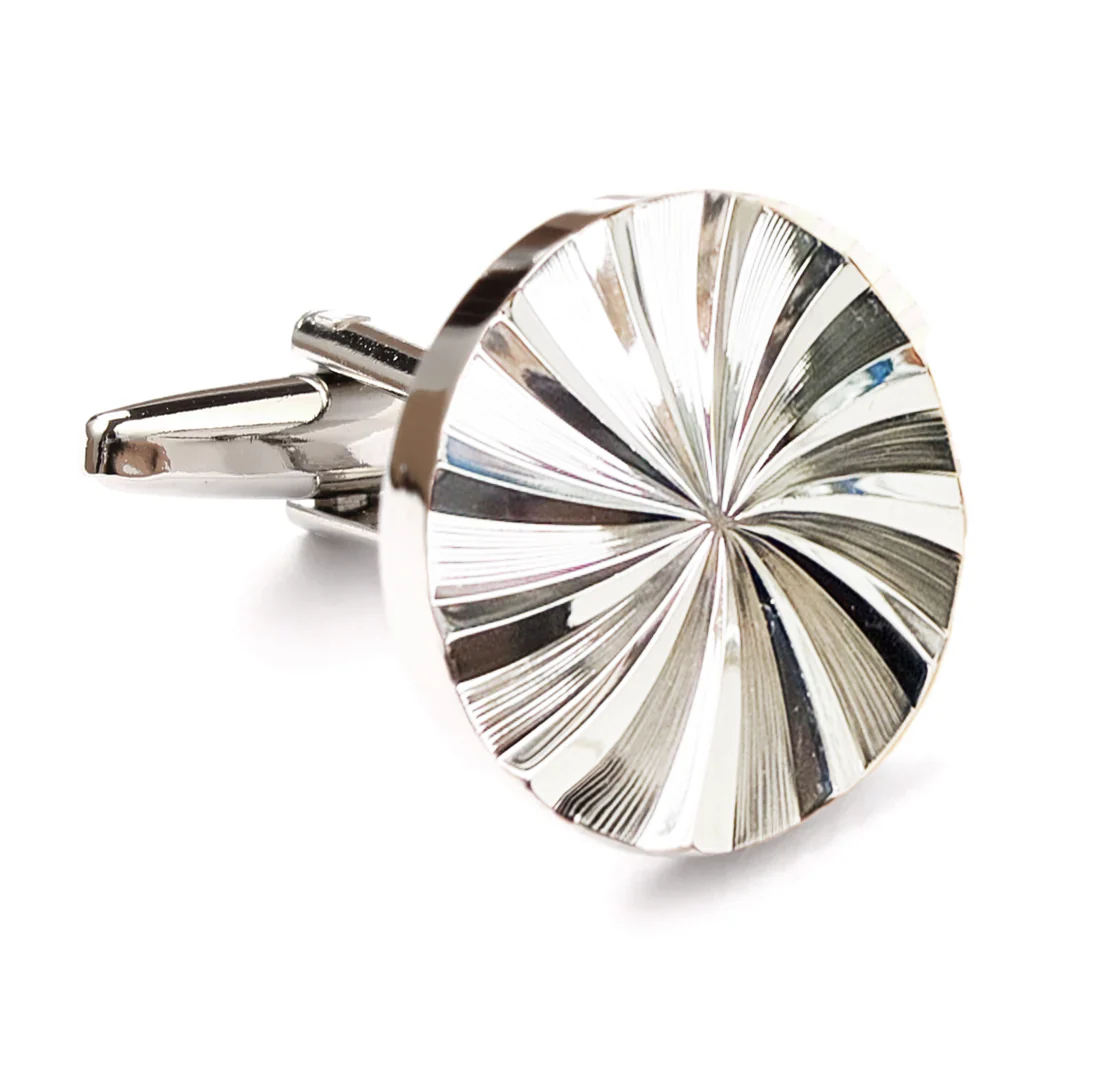 Spiral Circle Cufflinks - Image 3