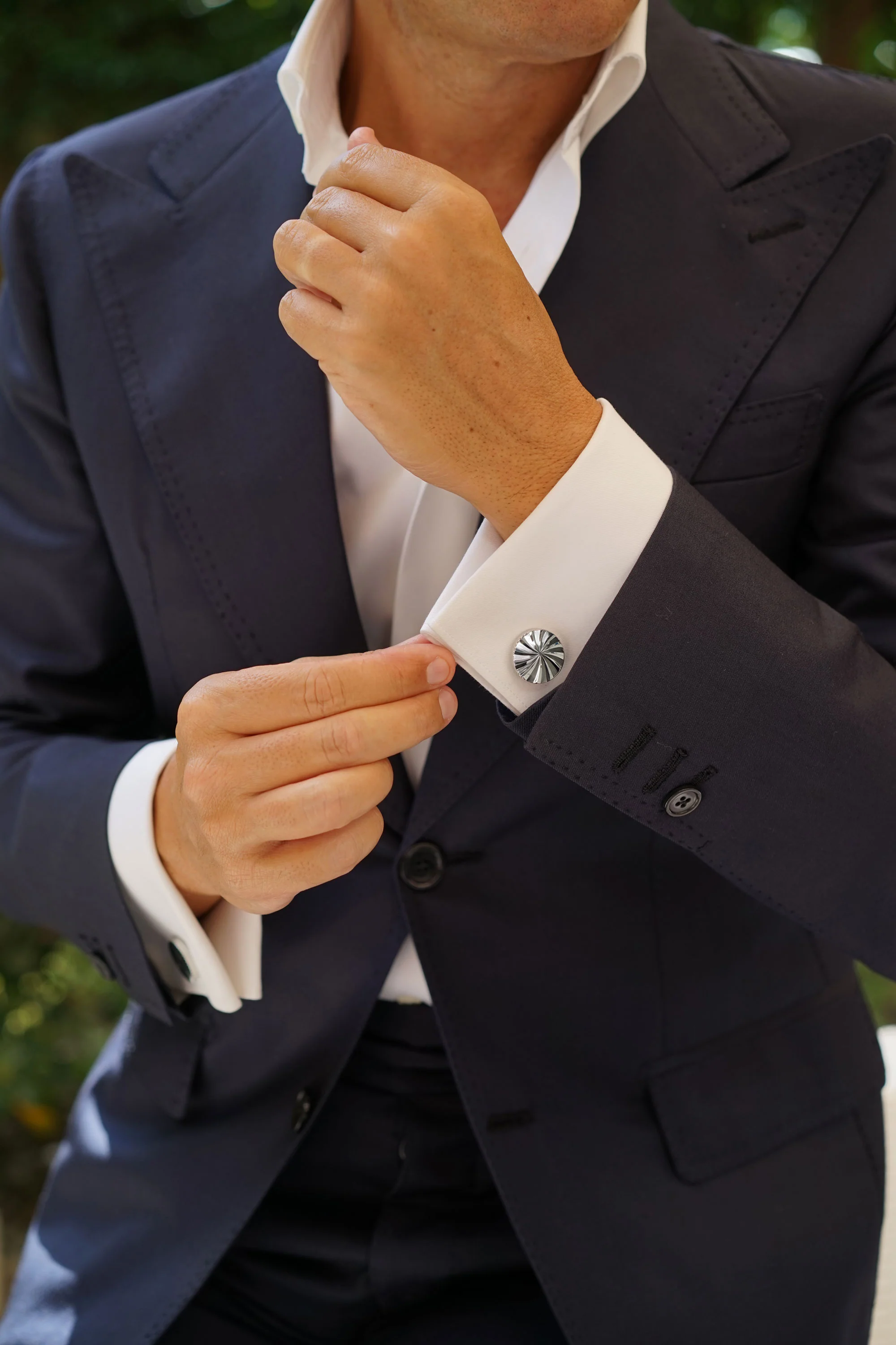 Spiral Circle Cufflinks - Image 6