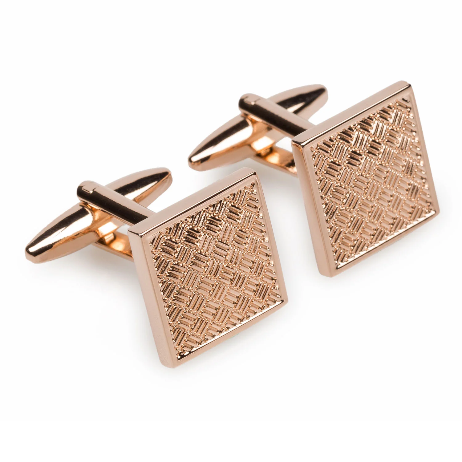 St Paul Rose Gold Cufflinks - Image 2