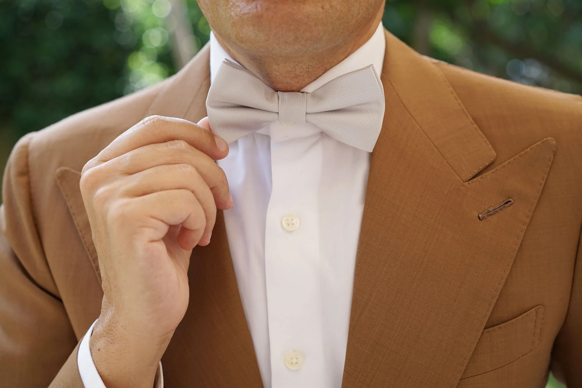 Sterling Silver Mist Weave Bow Tie - Image 6