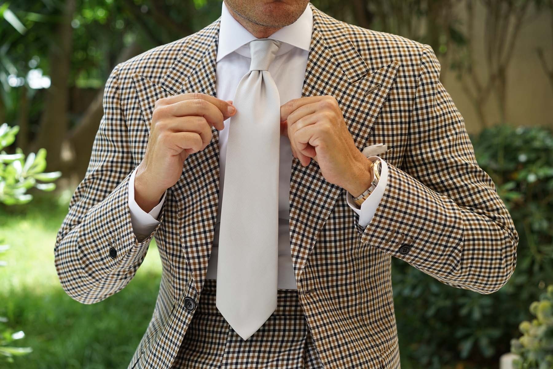 Sterling Silver Mist Weave Necktie - Image 11