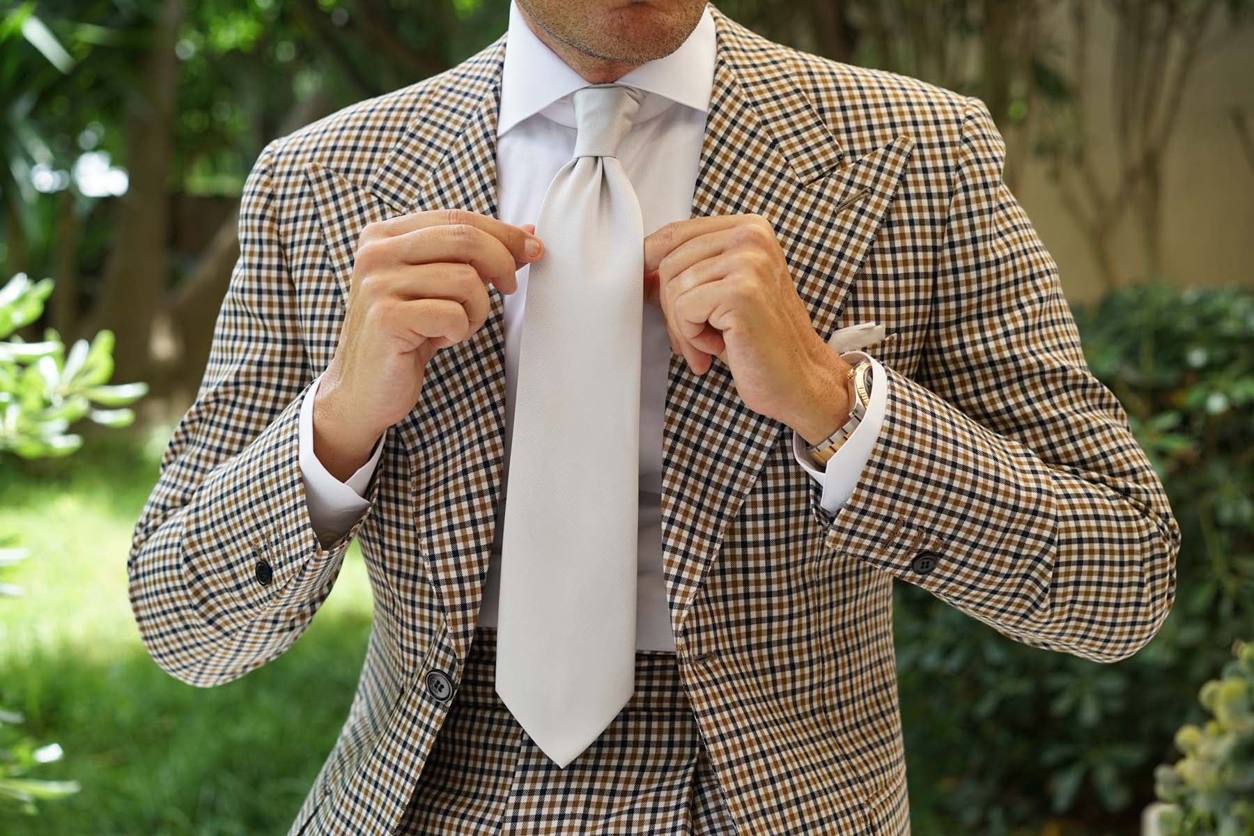 Sterling Silver Mist Weave Necktie - Image 6