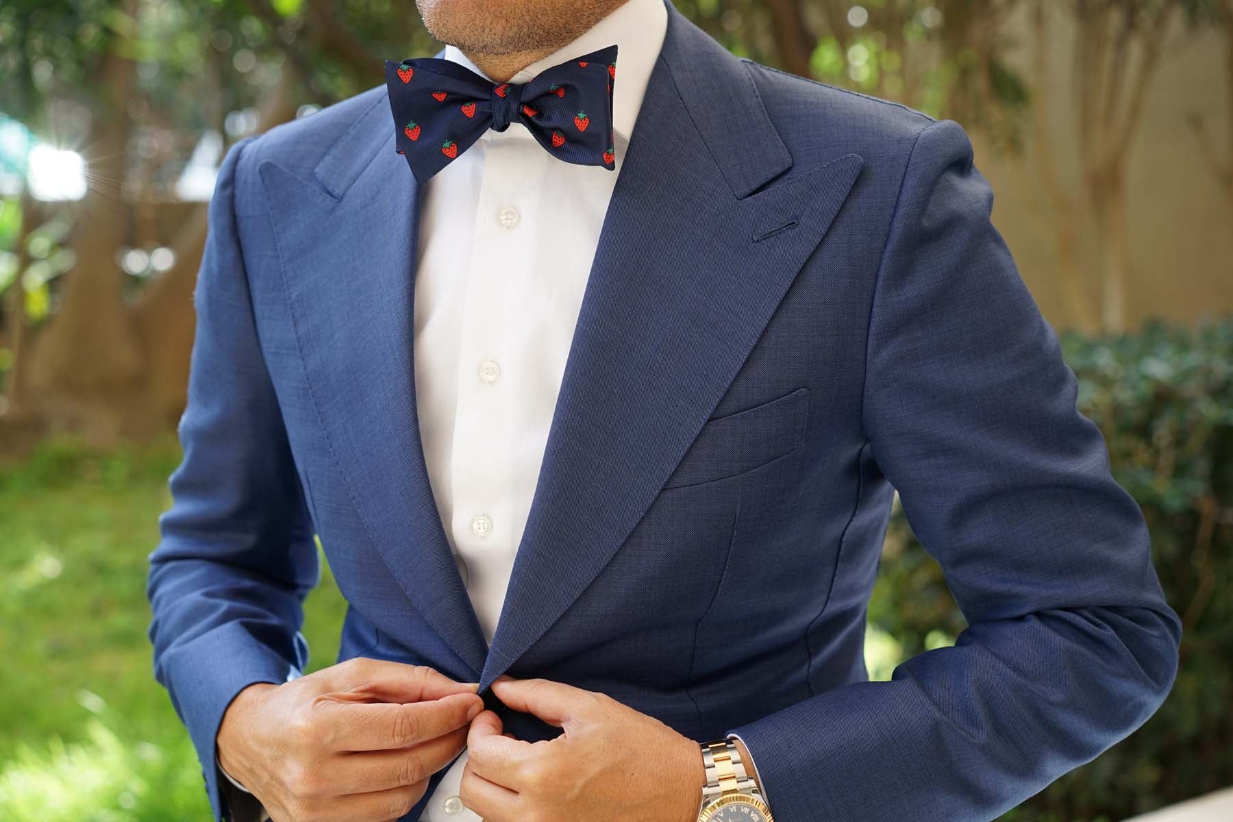 Strawberry Self Bow Tie - Image 4
