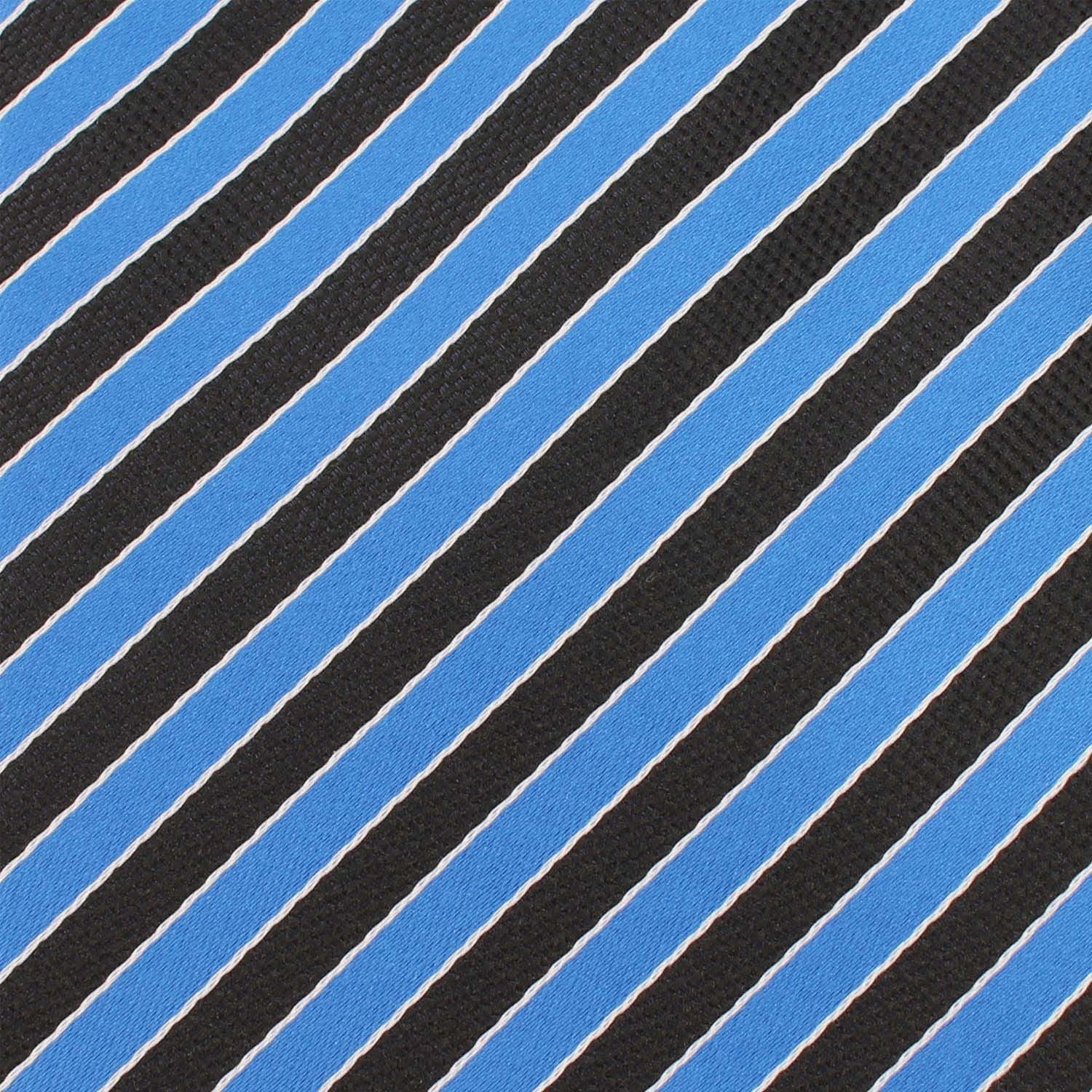 Striped Blue Black Bow Tie - Image 2