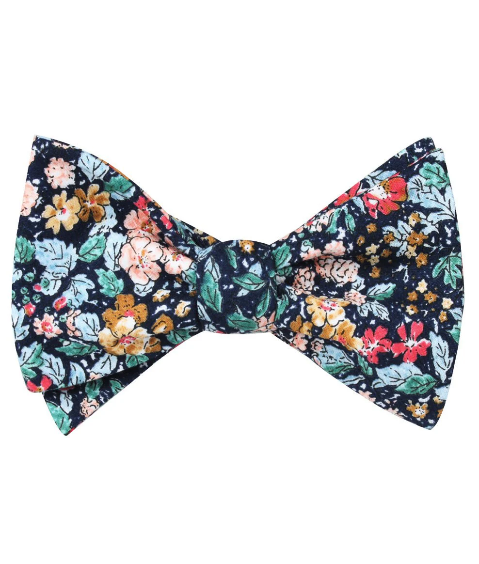 Stura Di Lanzo Floral Self Bow Tie - Image 2