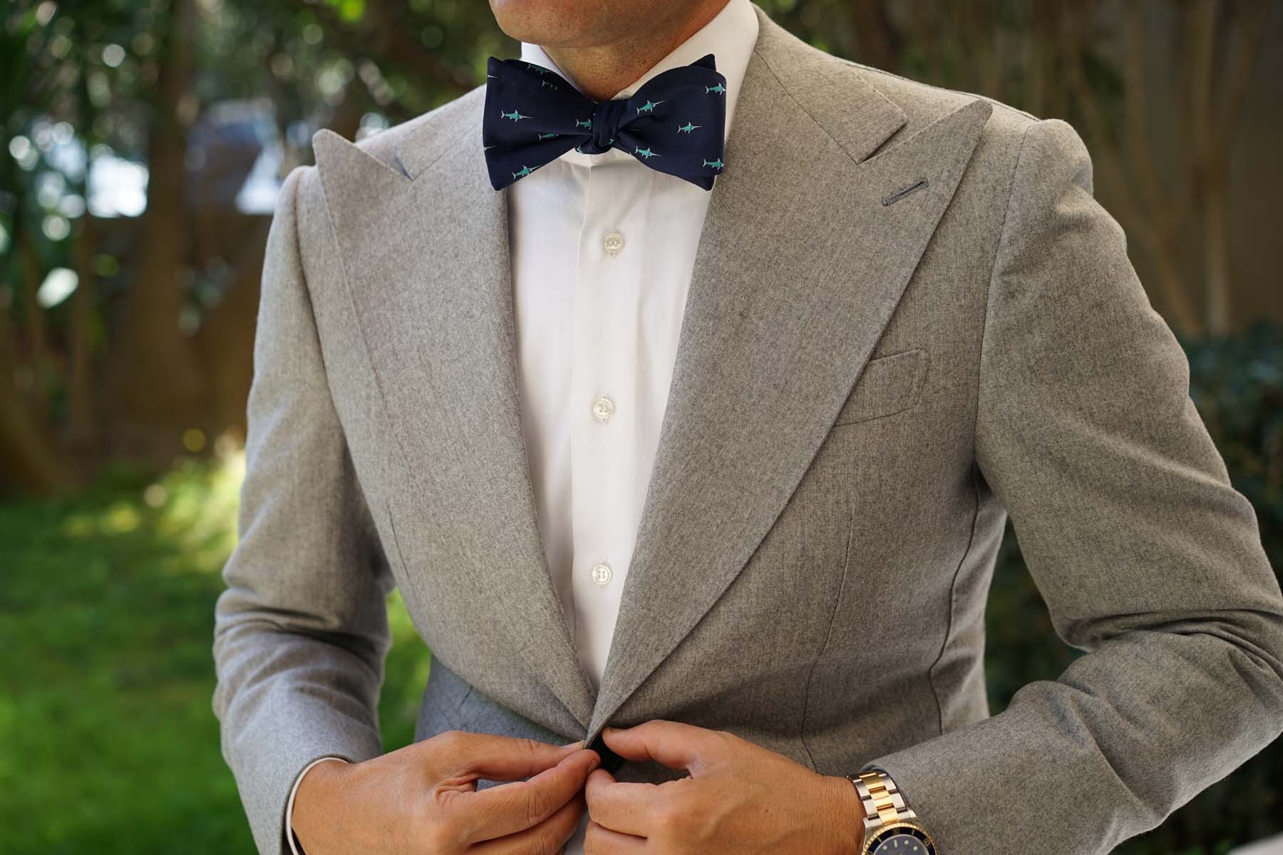 Swordfish Self Bow Tie - Image 4