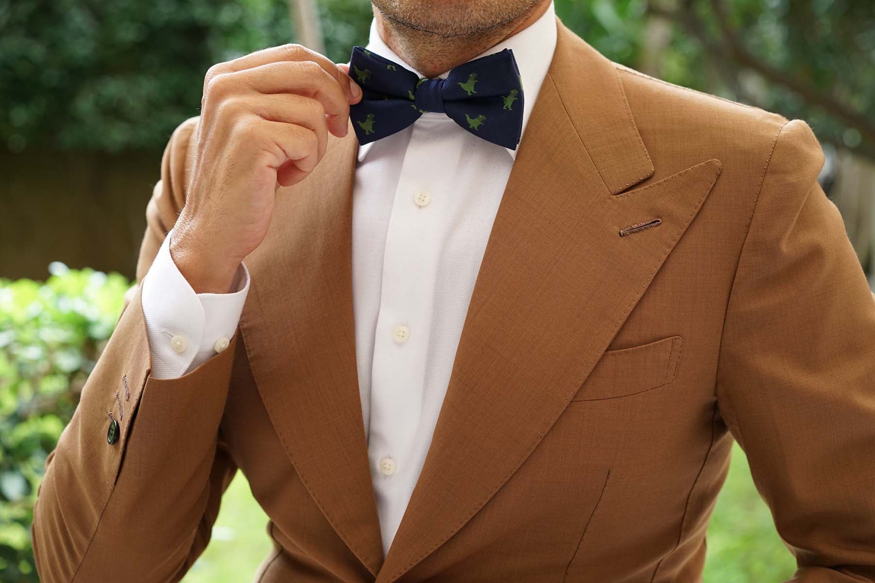 T-Rex Pixel Dinosaur Bow Tie - Image 3
