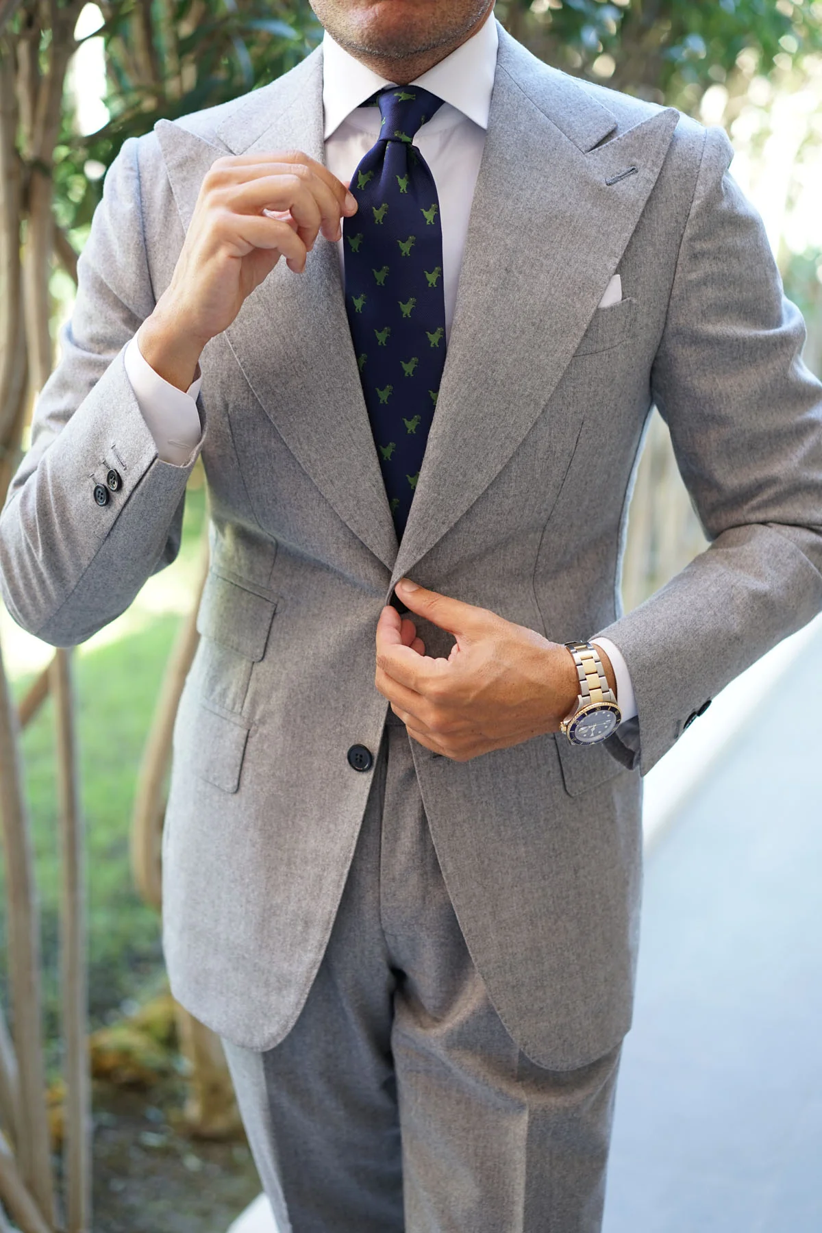 T-Rex Pixel Dinosaur Tie - Image 5