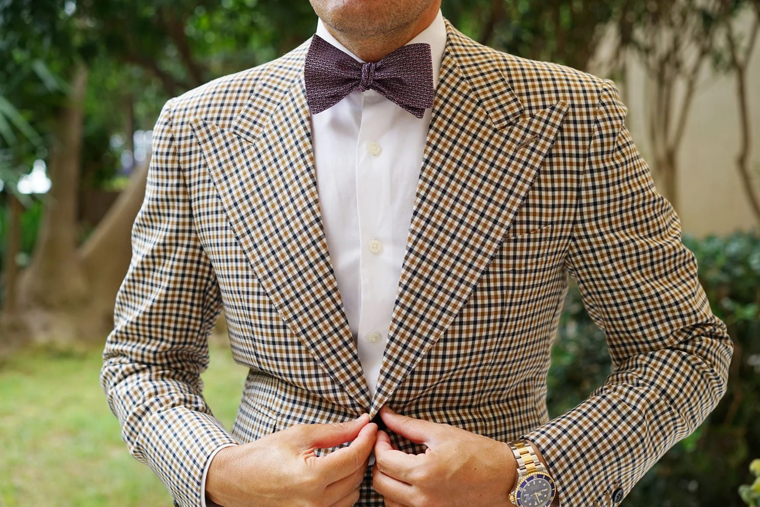 The Abacos Pink Anchor Self Bow Tie - Image 4