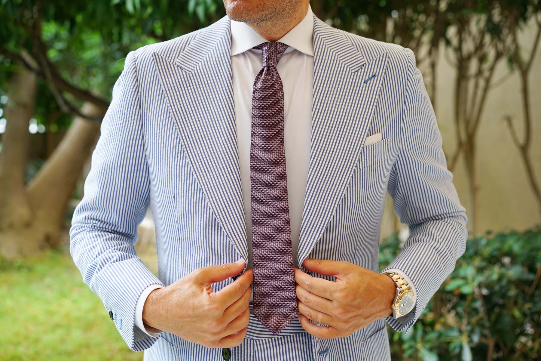 The Abacos Pink Anchor Skinny Tie - Image 4