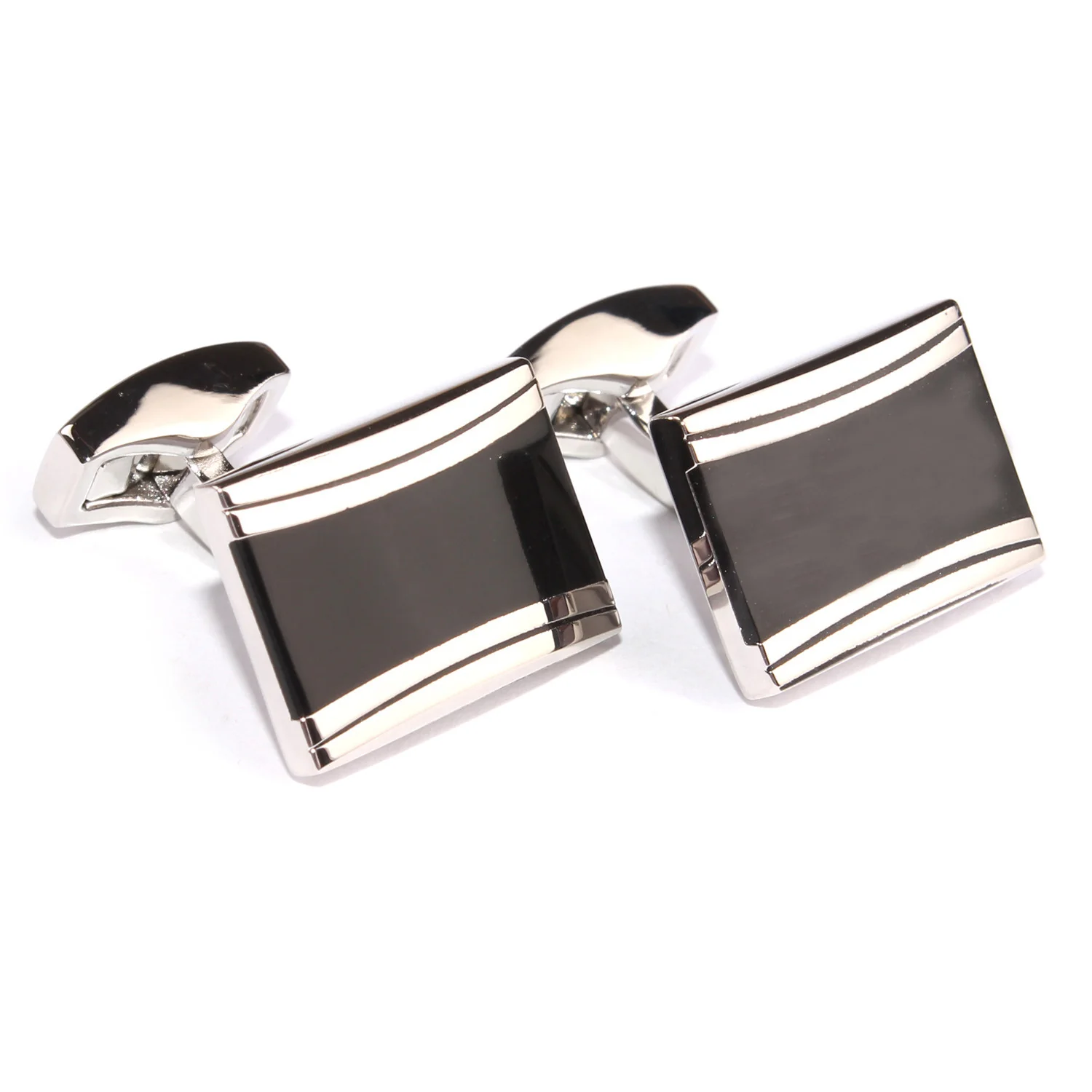 The Black Knight Rectangle Cufflinks - Image 2