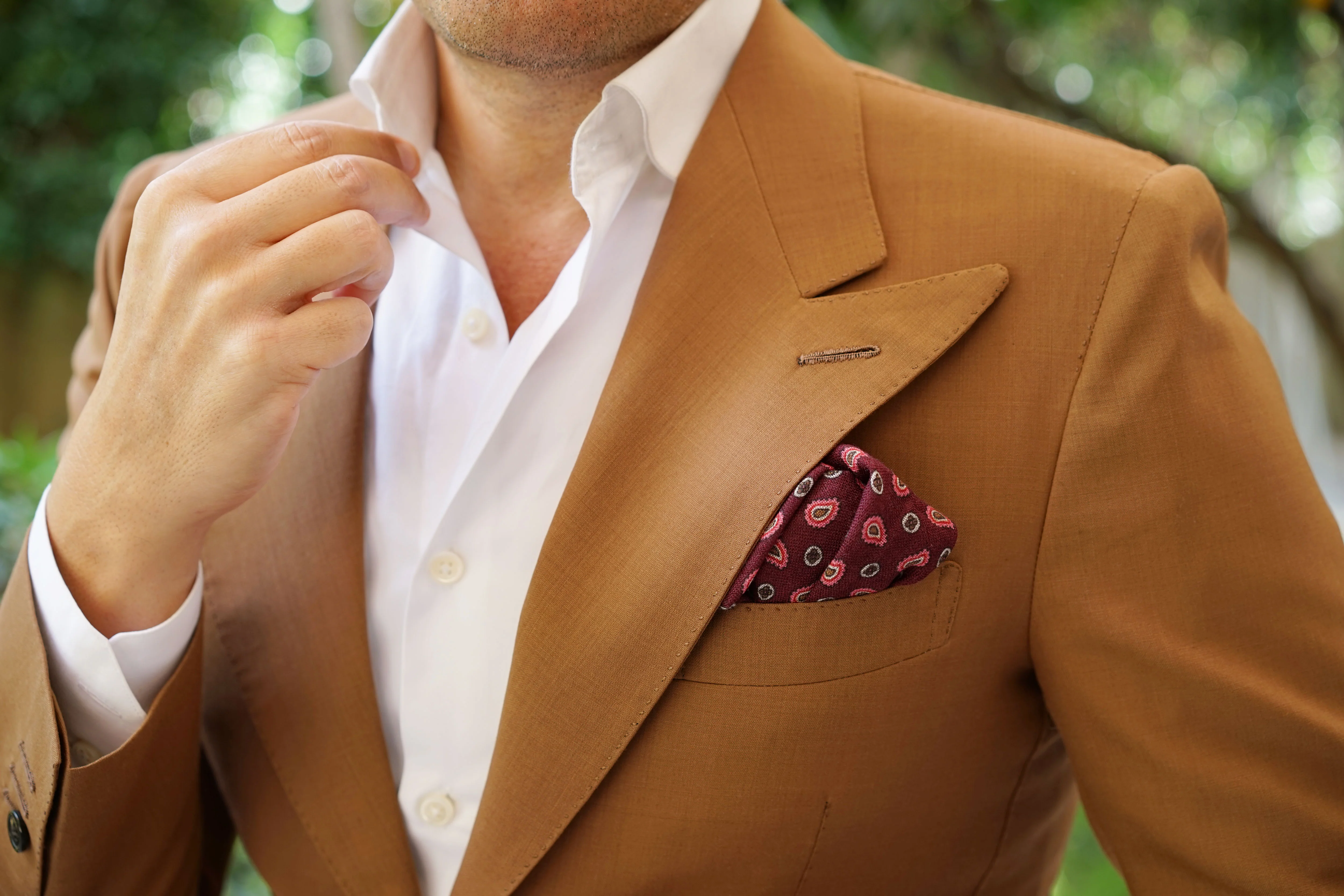 The Chief Hoover Wool Pocket Square - Image 6