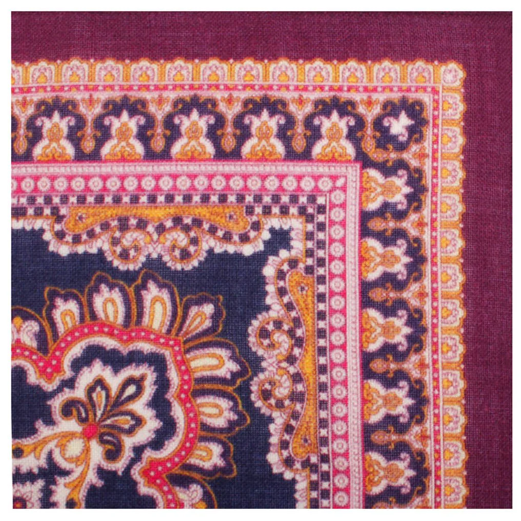 The Emperor of Oil Wool Pocket Square - Image 3