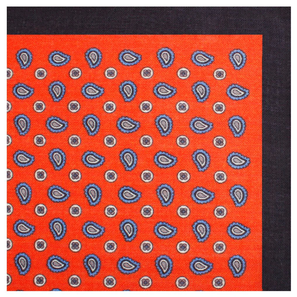 The Frown Prince Wool Pocket Square - Image 3