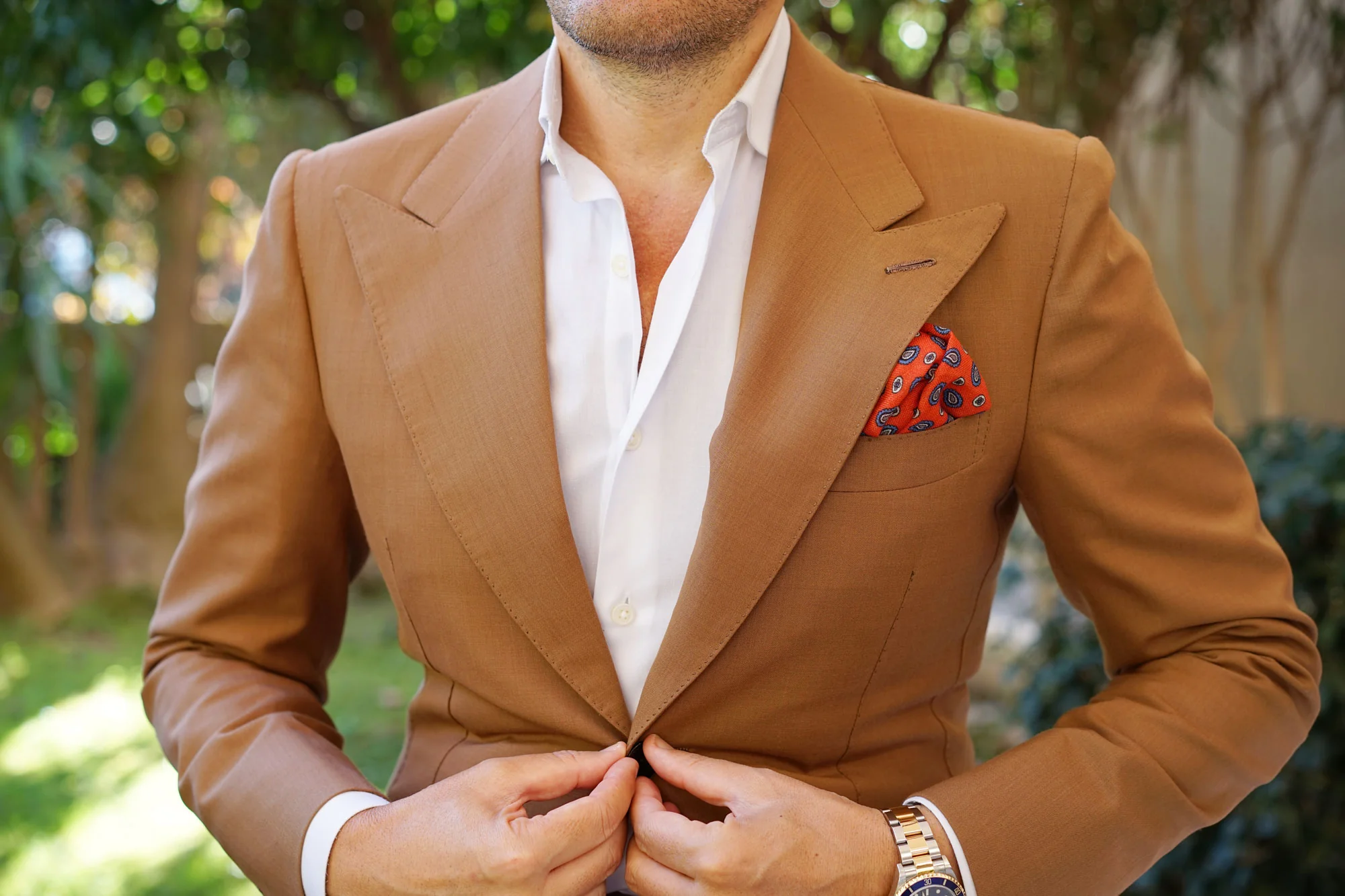 The Frown Prince Wool Pocket Square - Image 4