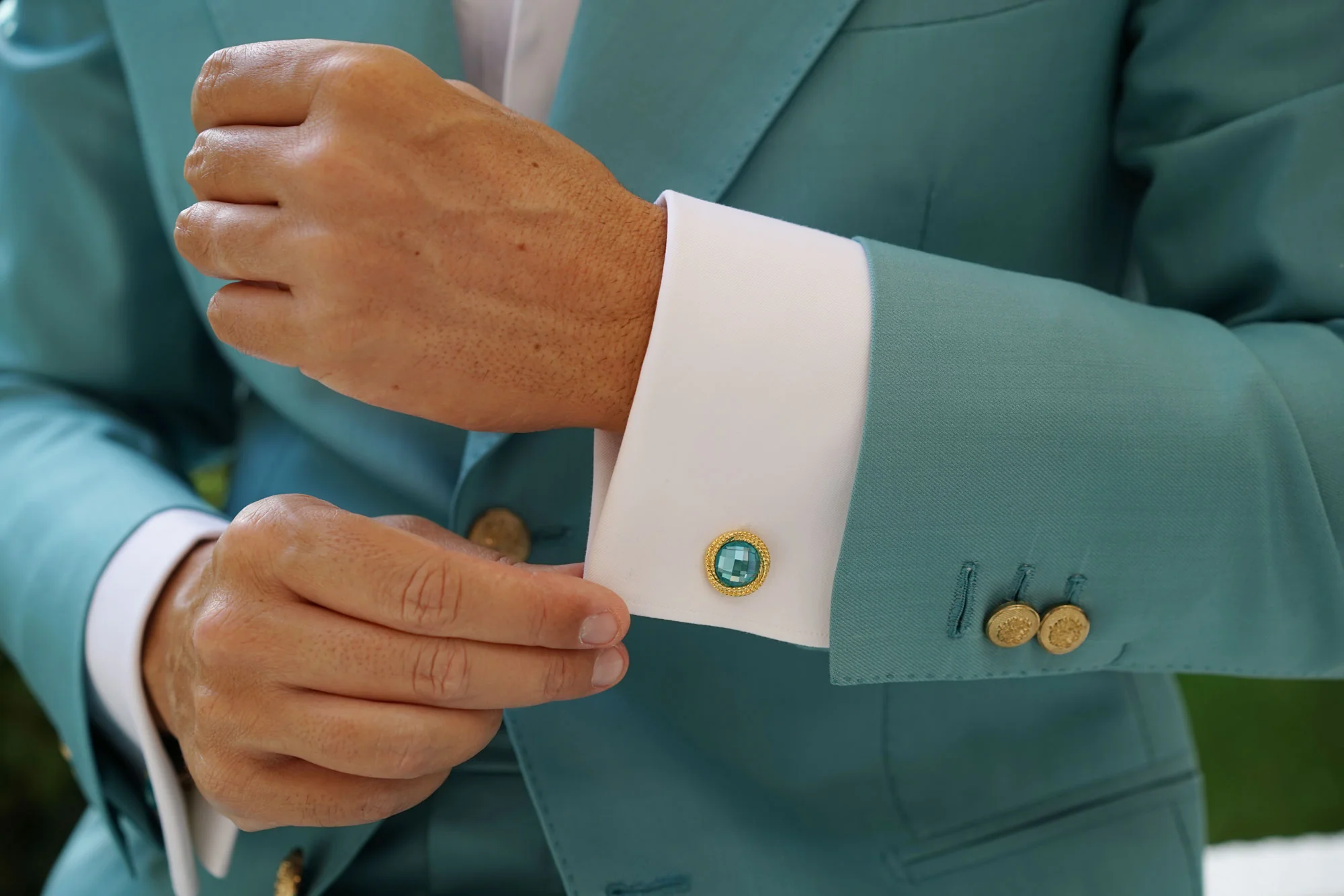 The Gold Count of Monte Cristo Blue Cufflinks - Image 10