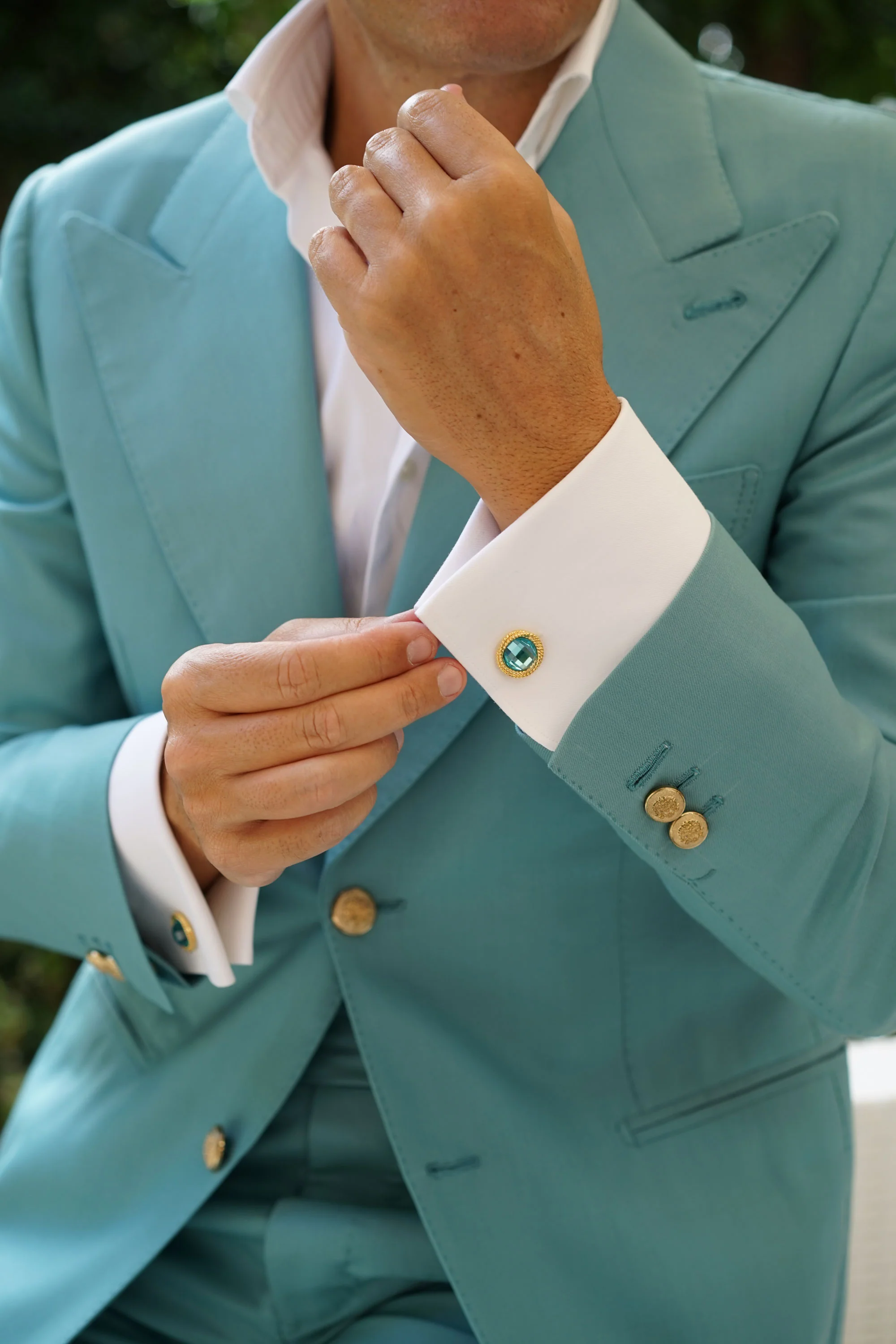 The Gold Count of Monte Cristo Blue Cufflinks - Image 8