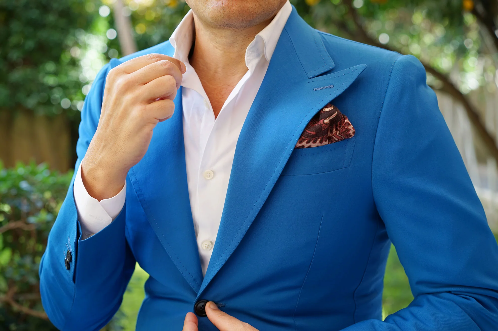 The Hardest Working Man in Show Business Wool Pocket Square - Image 10
