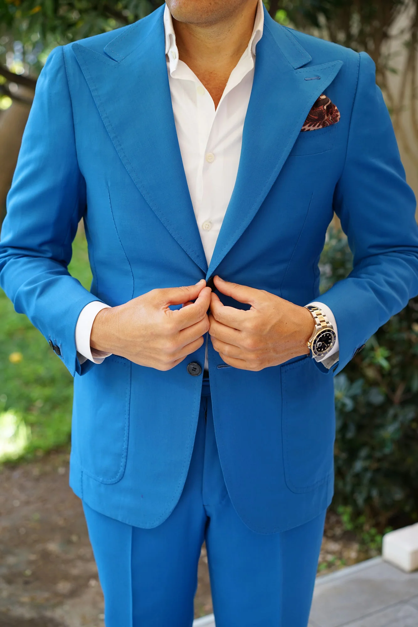 The Hardest Working Man in Show Business Wool Pocket Square - Image 5