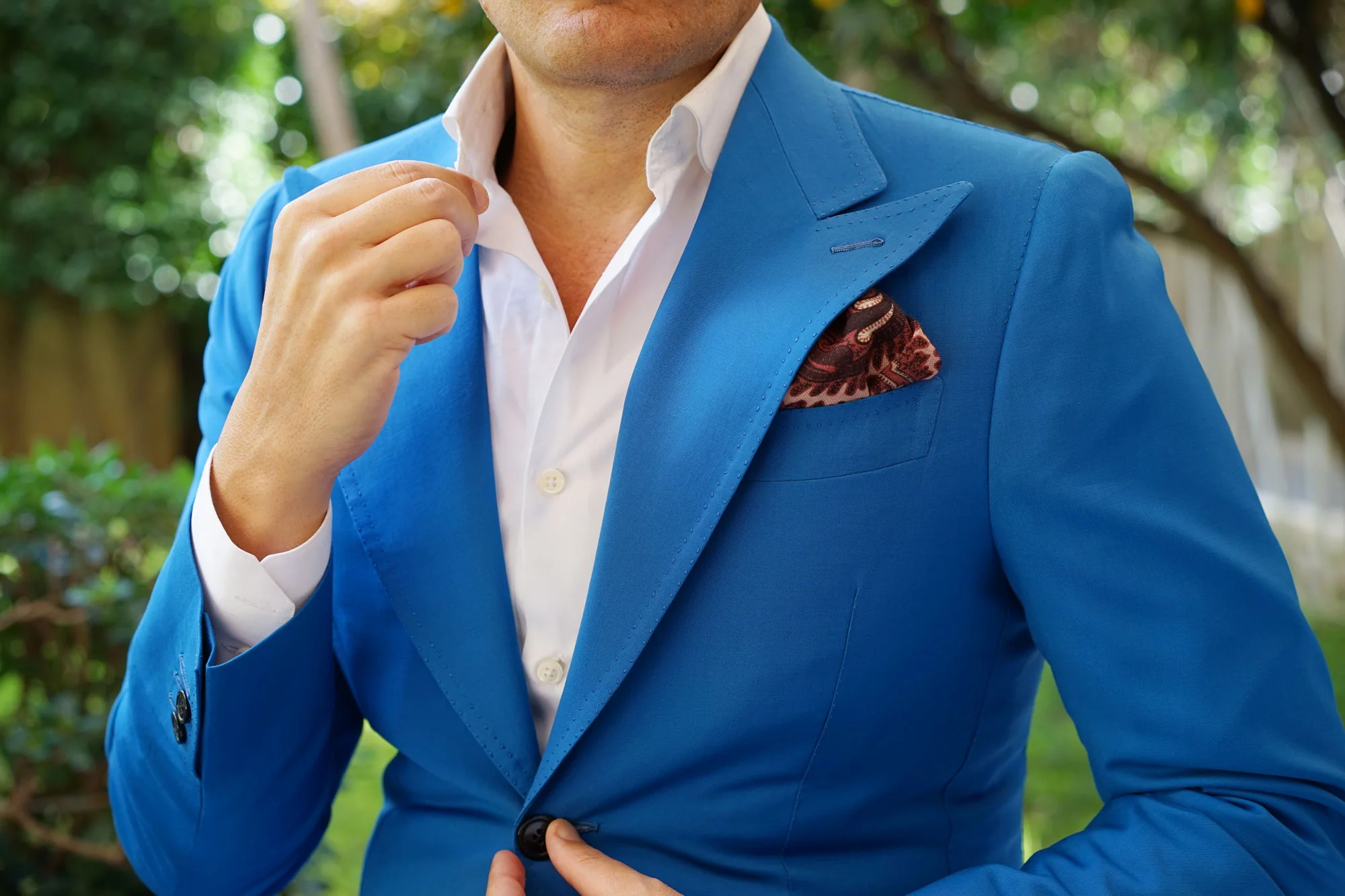 The Hardest Working Man in Show Business Wool Pocket Square - Image 7