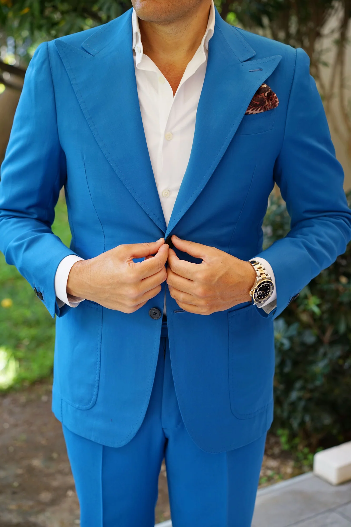 The Hardest Working Man in Show Business Wool Pocket Square - Image 8
